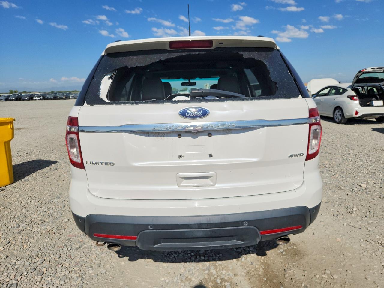2011 Ford Explorer Limited White vin: 1FMHK8F89BGA86732