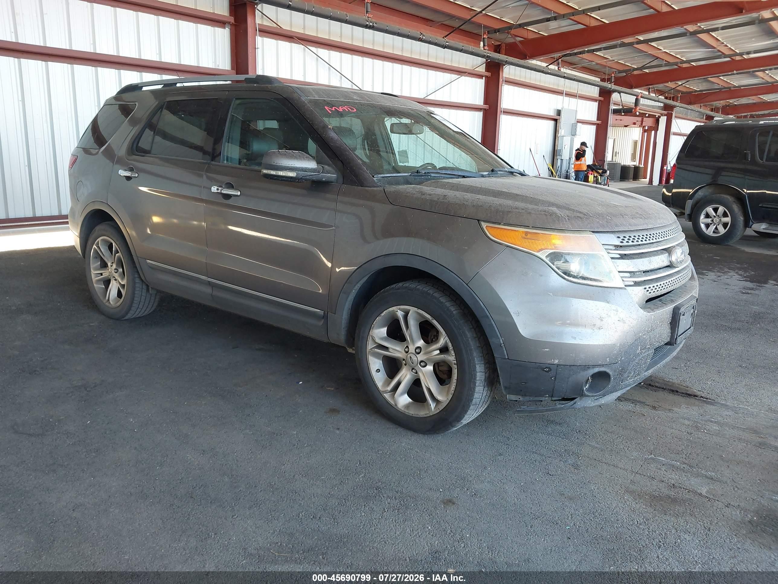 2011 Ford Explorer Limited Gray vin: 1FMHK8F89BGA93728