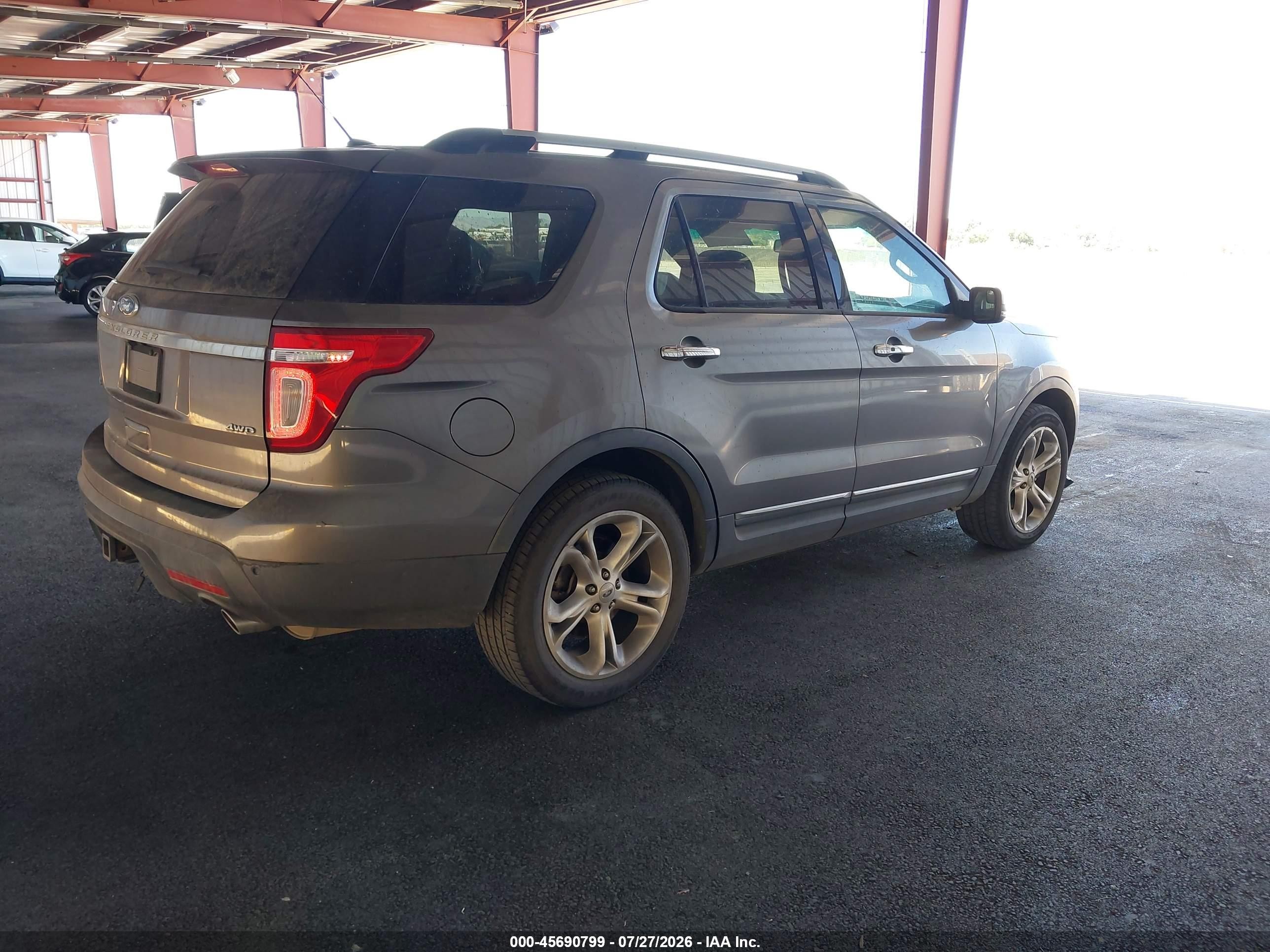 2011 Ford Explorer Limited Gray vin: 1FMHK8F89BGA93728