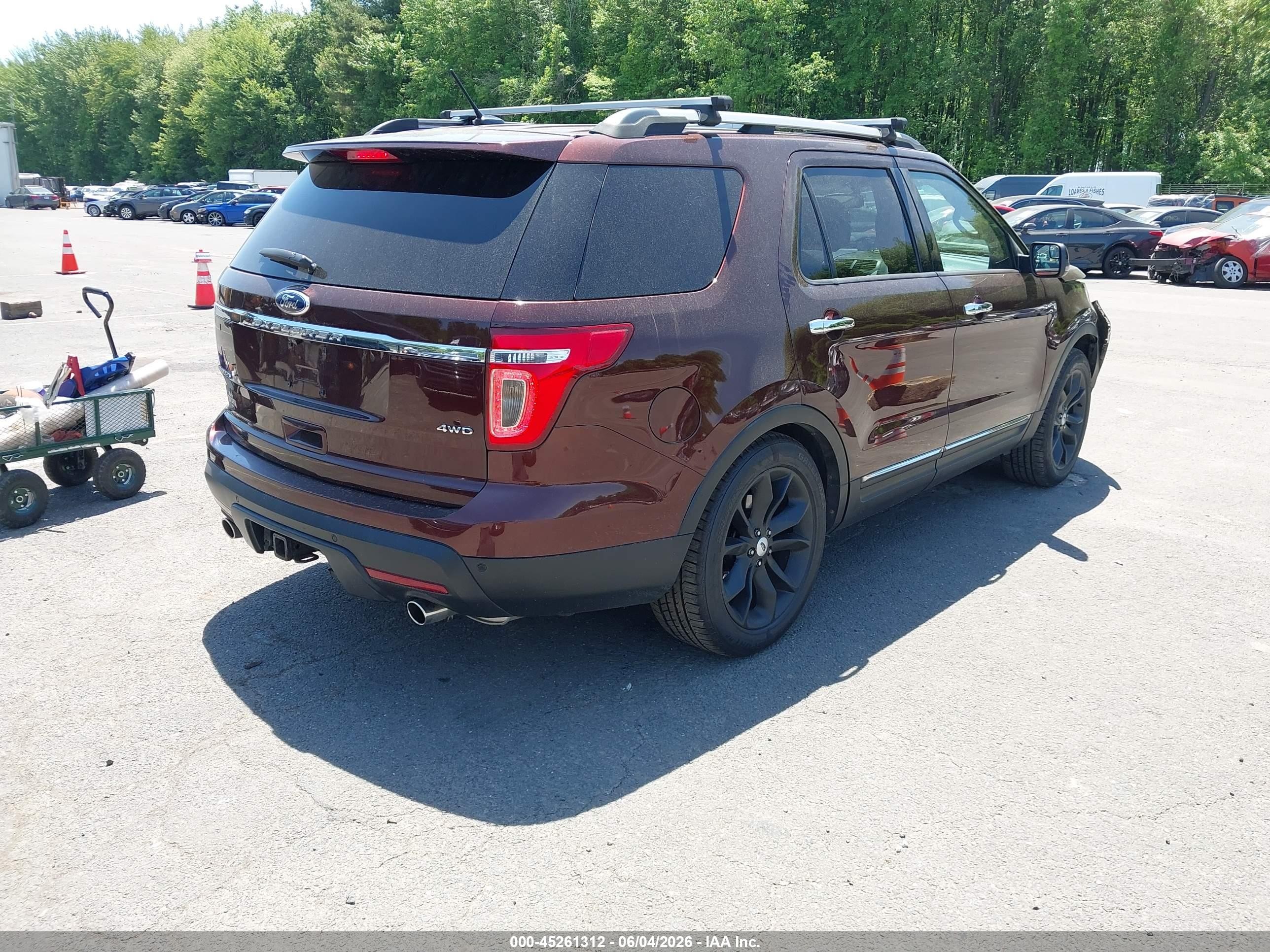 2012 Ford Explorer Limited Burgundy vin: 1FMHK8F89CGA42487