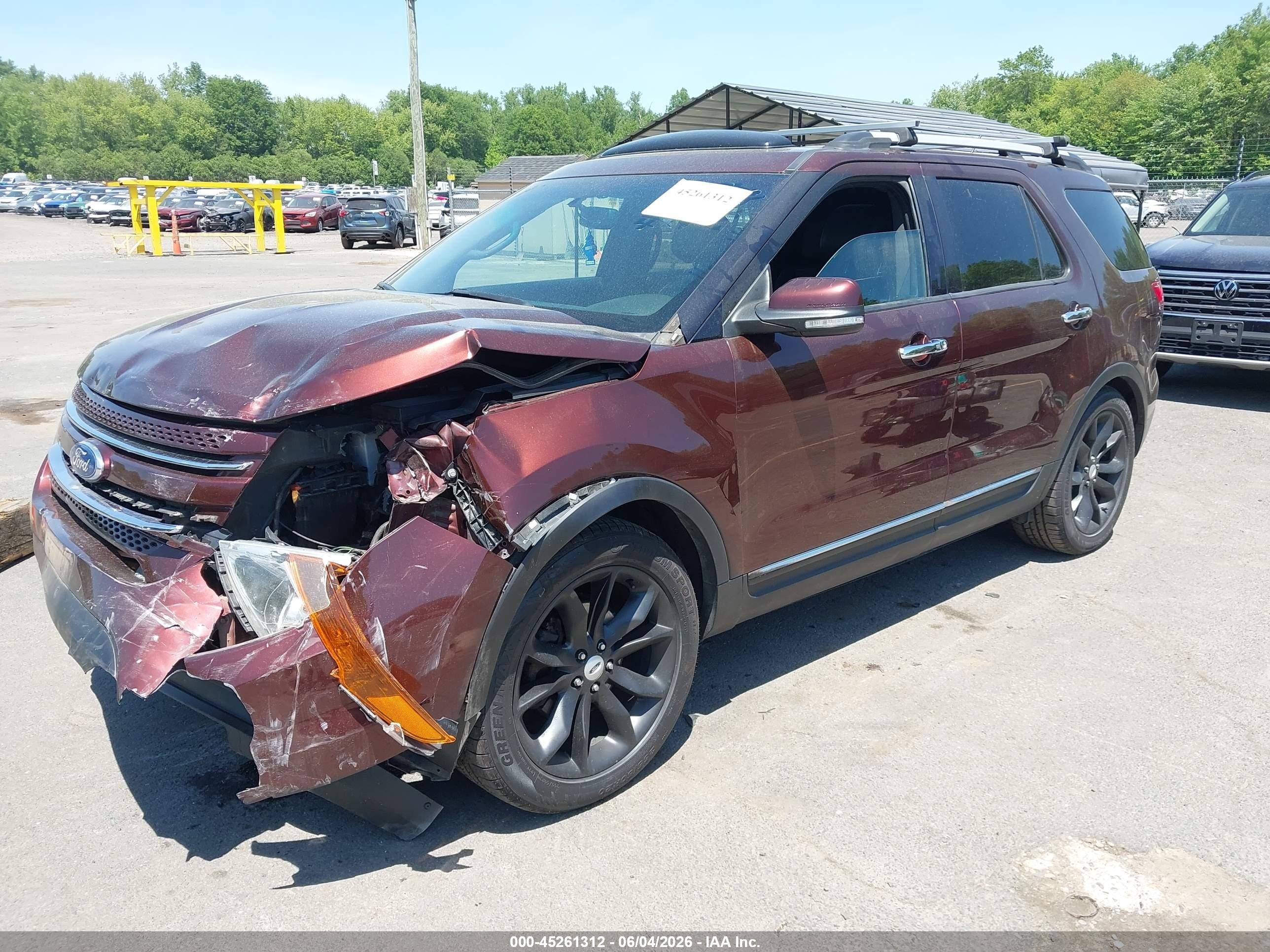 2012 Ford Explorer Limited Burgundy vin: 1FMHK8F89CGA42487