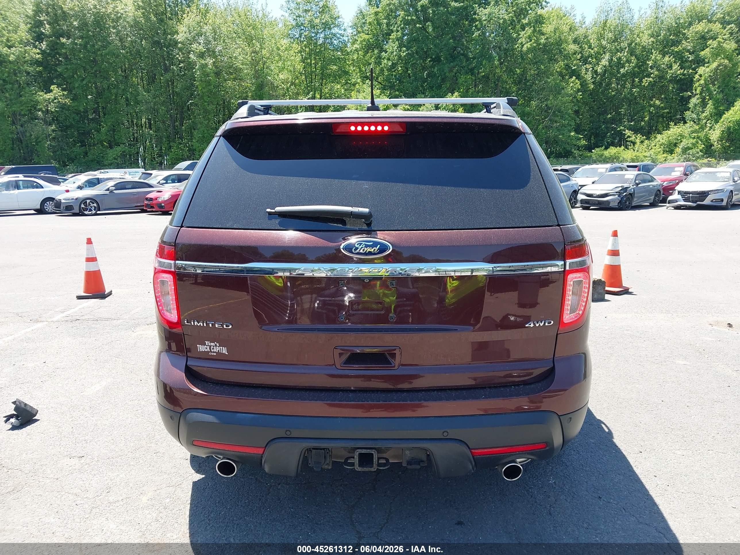 2012 Ford Explorer Limited Burgundy vin: 1FMHK8F89CGA42487