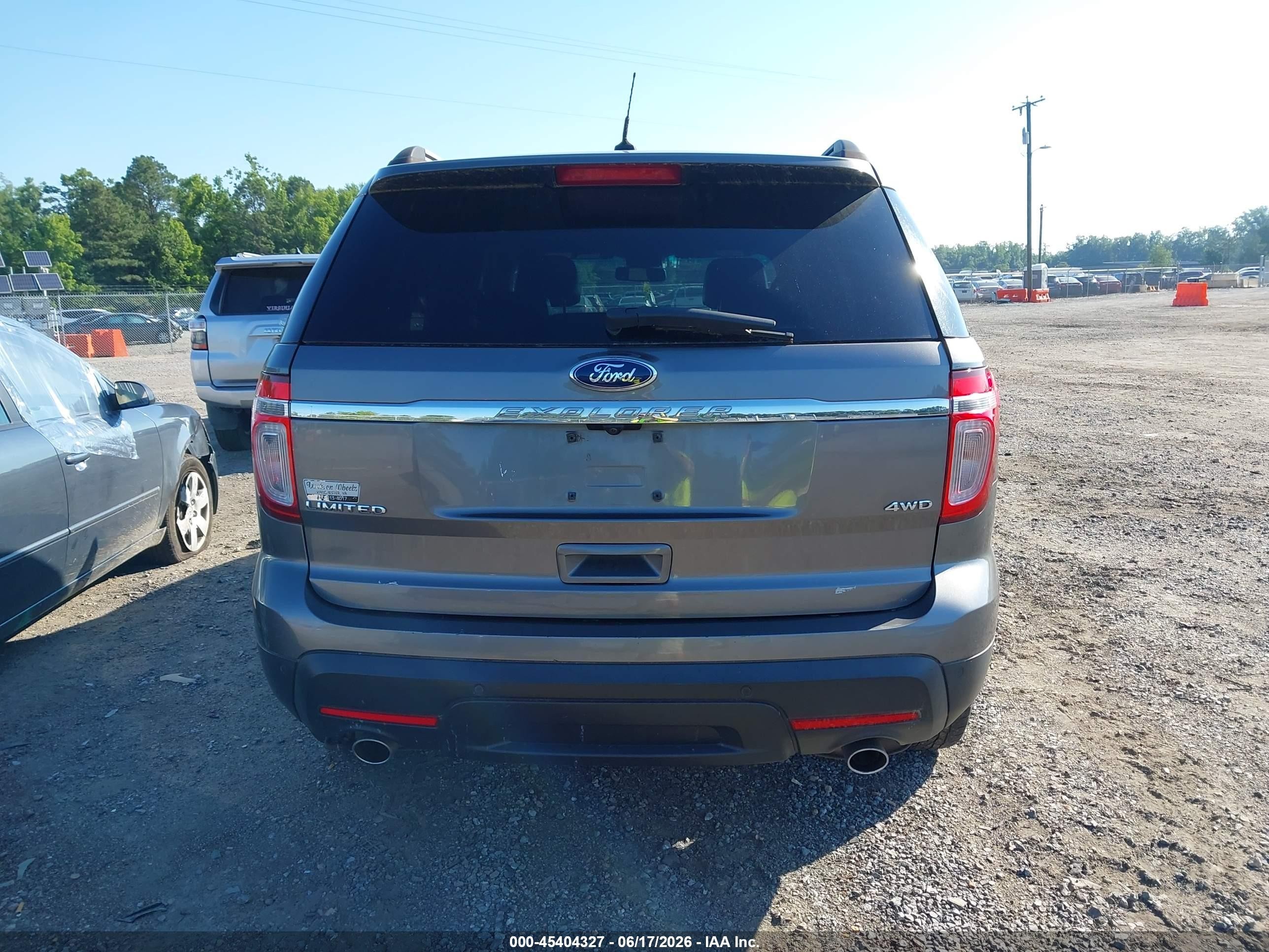 2012 Ford Explorer Limited Серый vin: 1FMHK8F89CGA58866