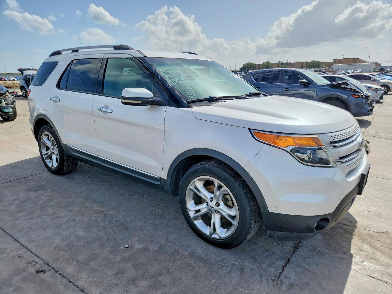 2012 Ford Explorer Limited White vin: 1FMHK8F89CGA66790