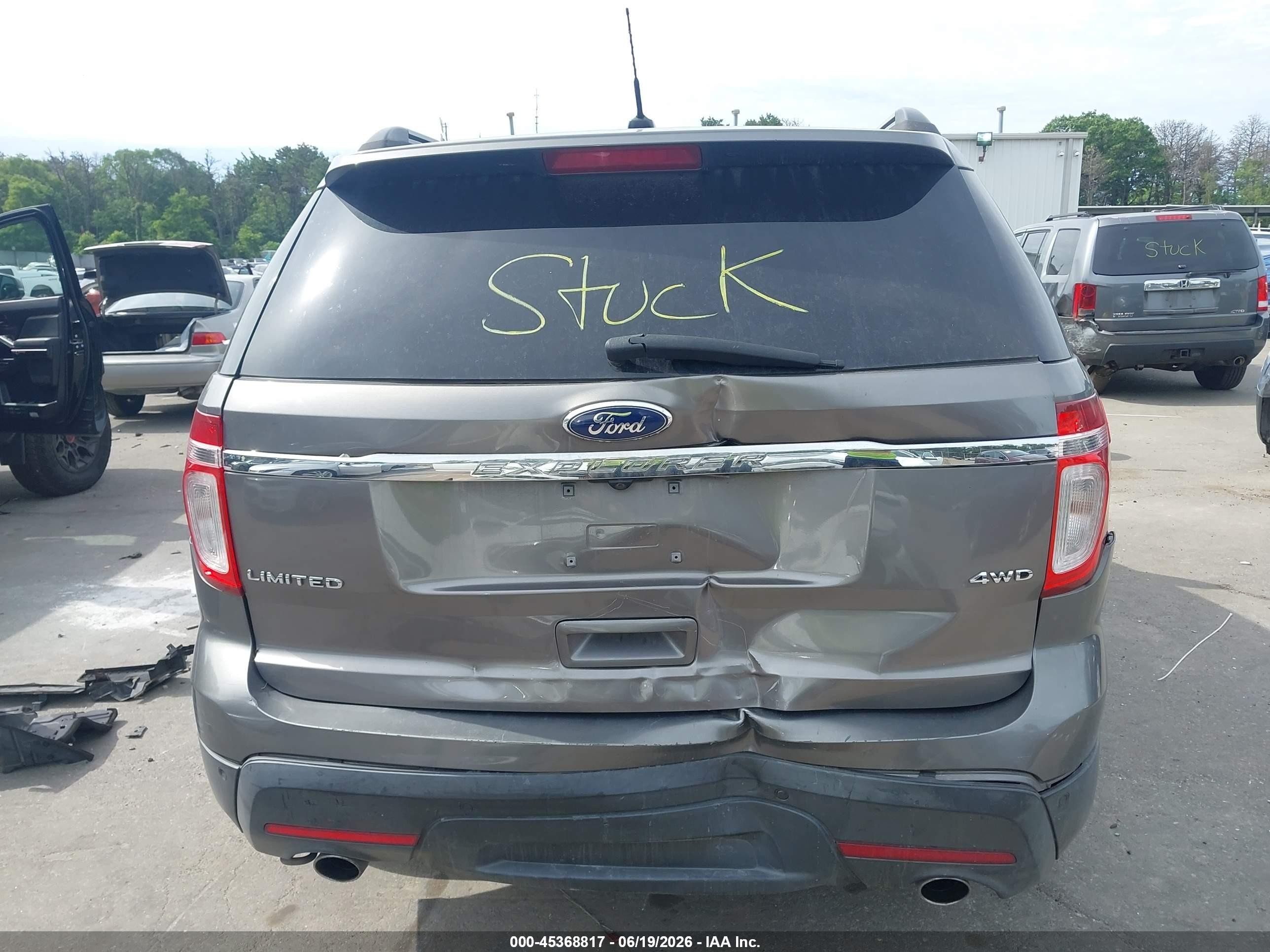 2011 Ford Explorer Limited Серый vin: 1FMHK8F8XBGA44764