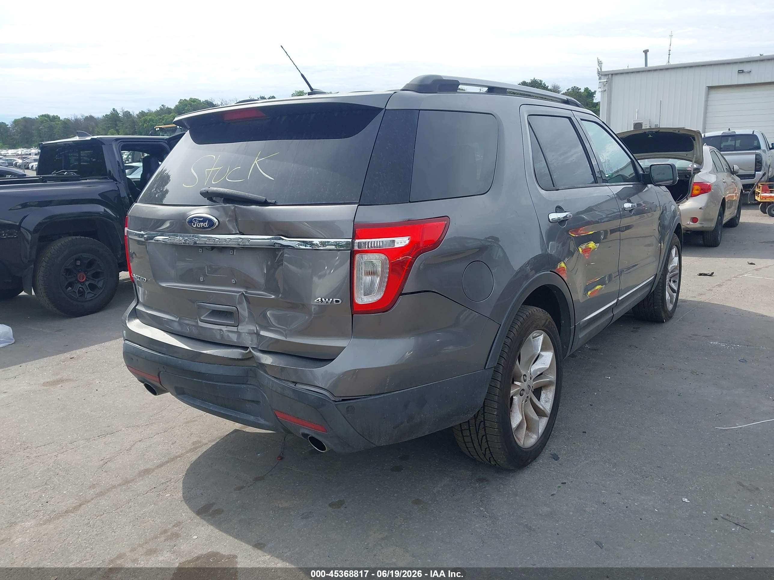 2011 Ford Explorer Limited Серый vin: 1FMHK8F8XBGA44764