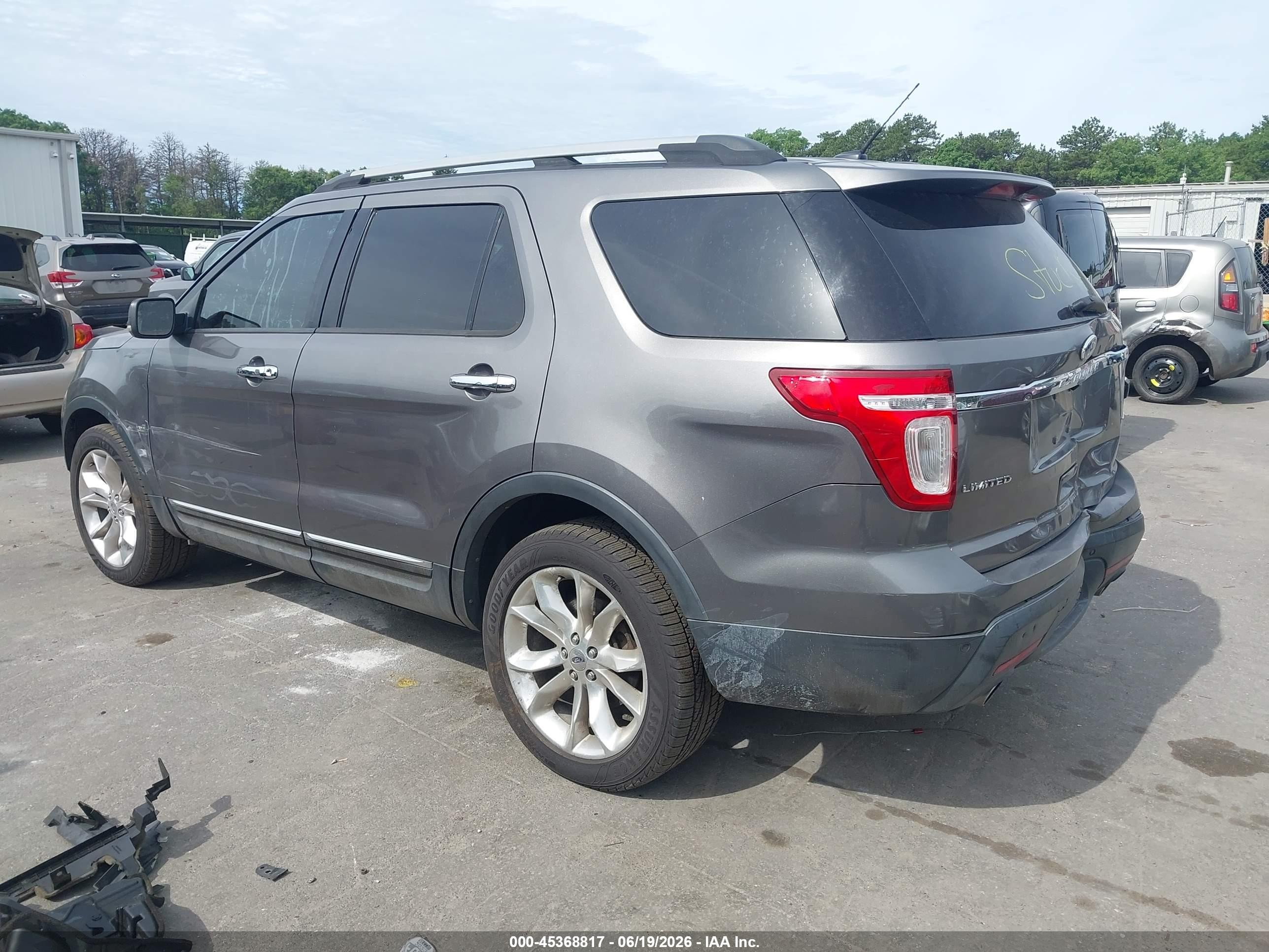 2011 Ford Explorer Limited Серый vin: 1FMHK8F8XBGA44764
