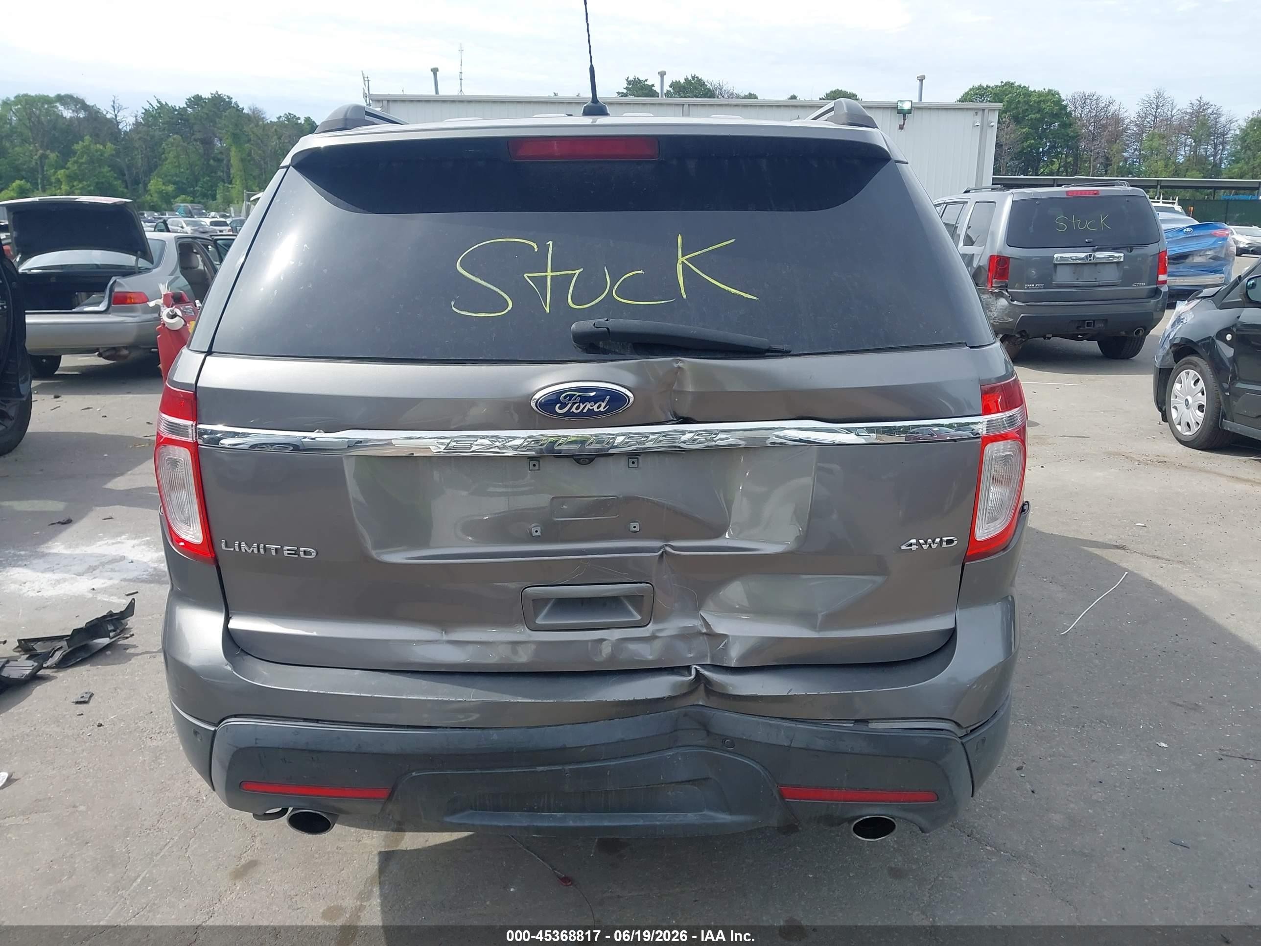 2011 Ford Explorer Limited Серый vin: 1FMHK8F8XBGA44764