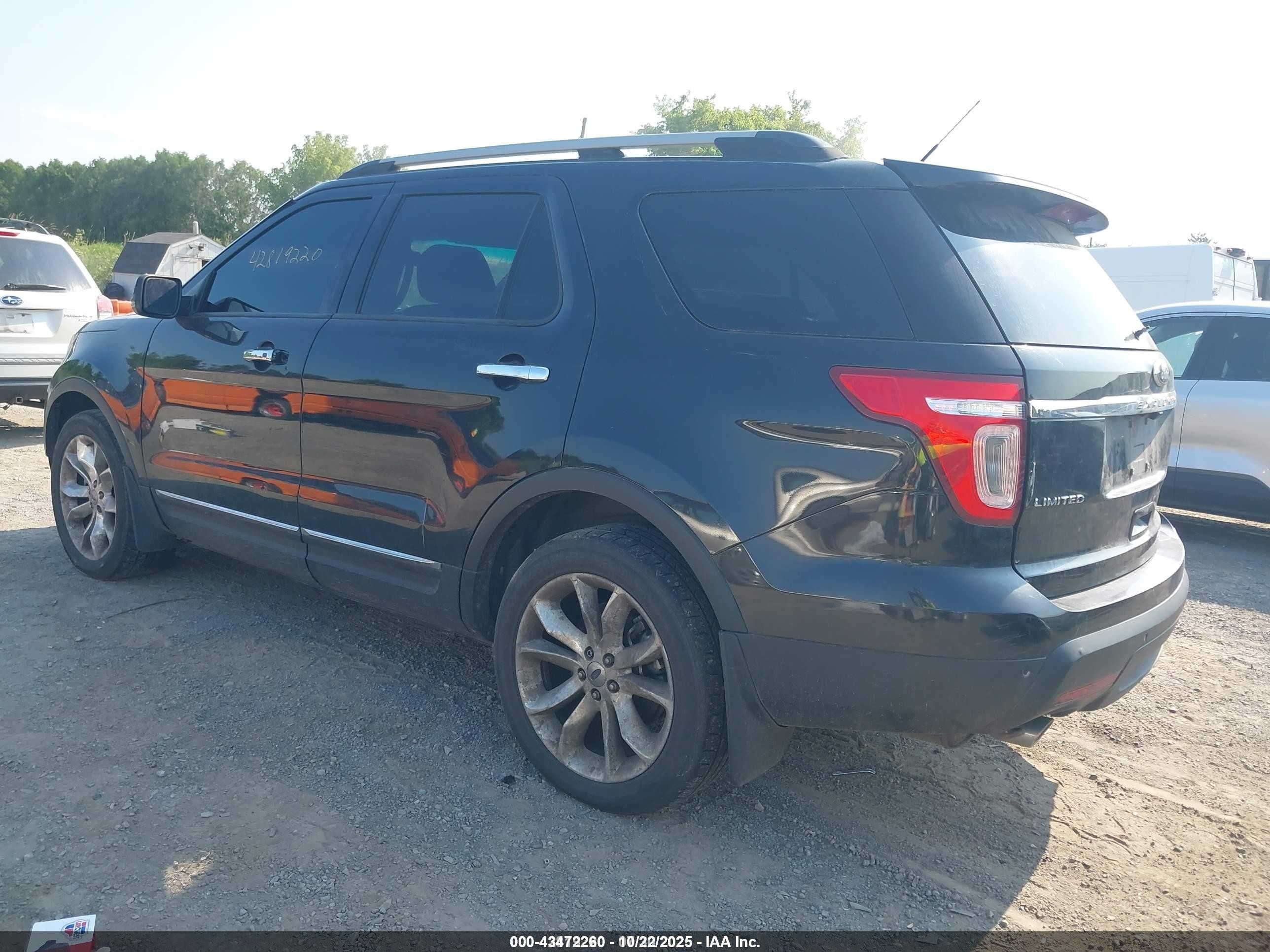2011 Ford Explorer Limited Black vin: 1FMHK8F8XBGA75903