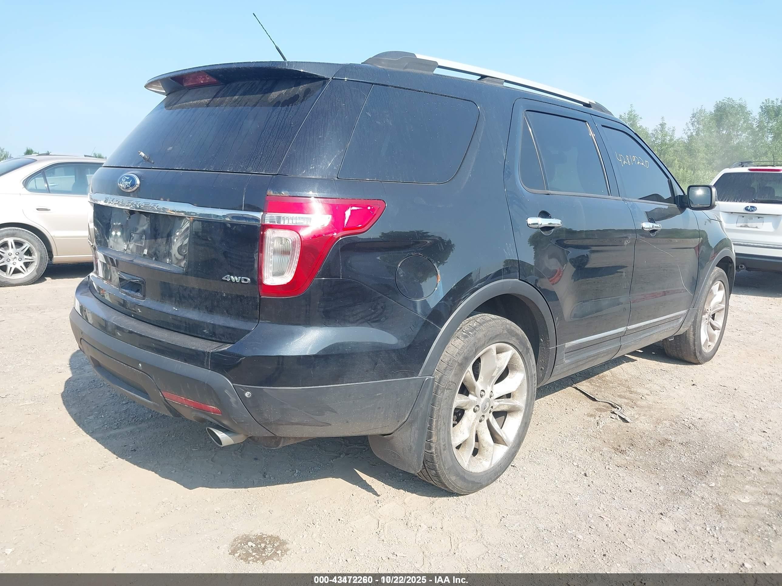 2011 Ford Explorer Limited Black vin: 1FMHK8F8XBGA75903