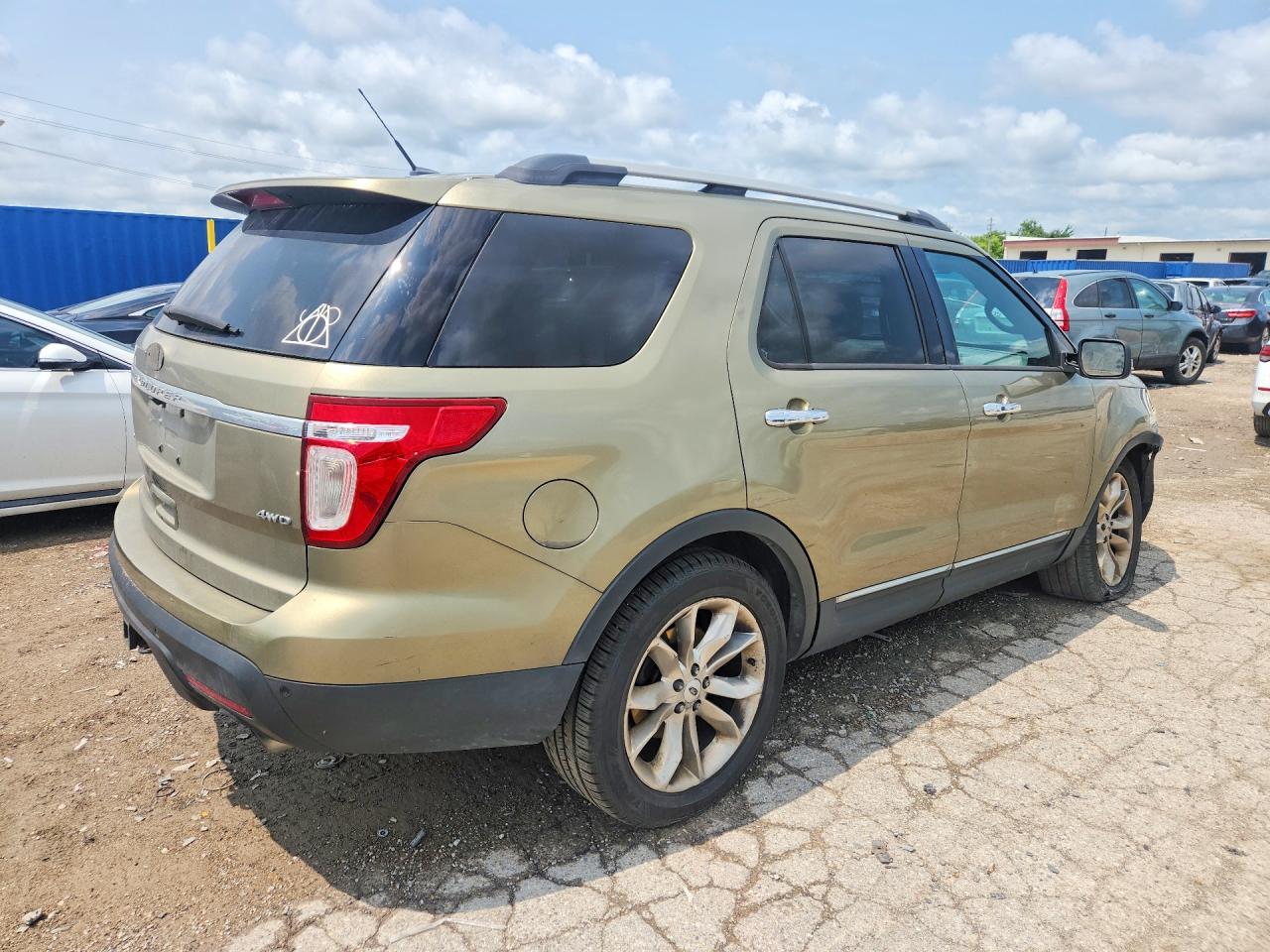 2012 Ford Explorer Limited Green vin: 1FMHK8F8XCGA05030
