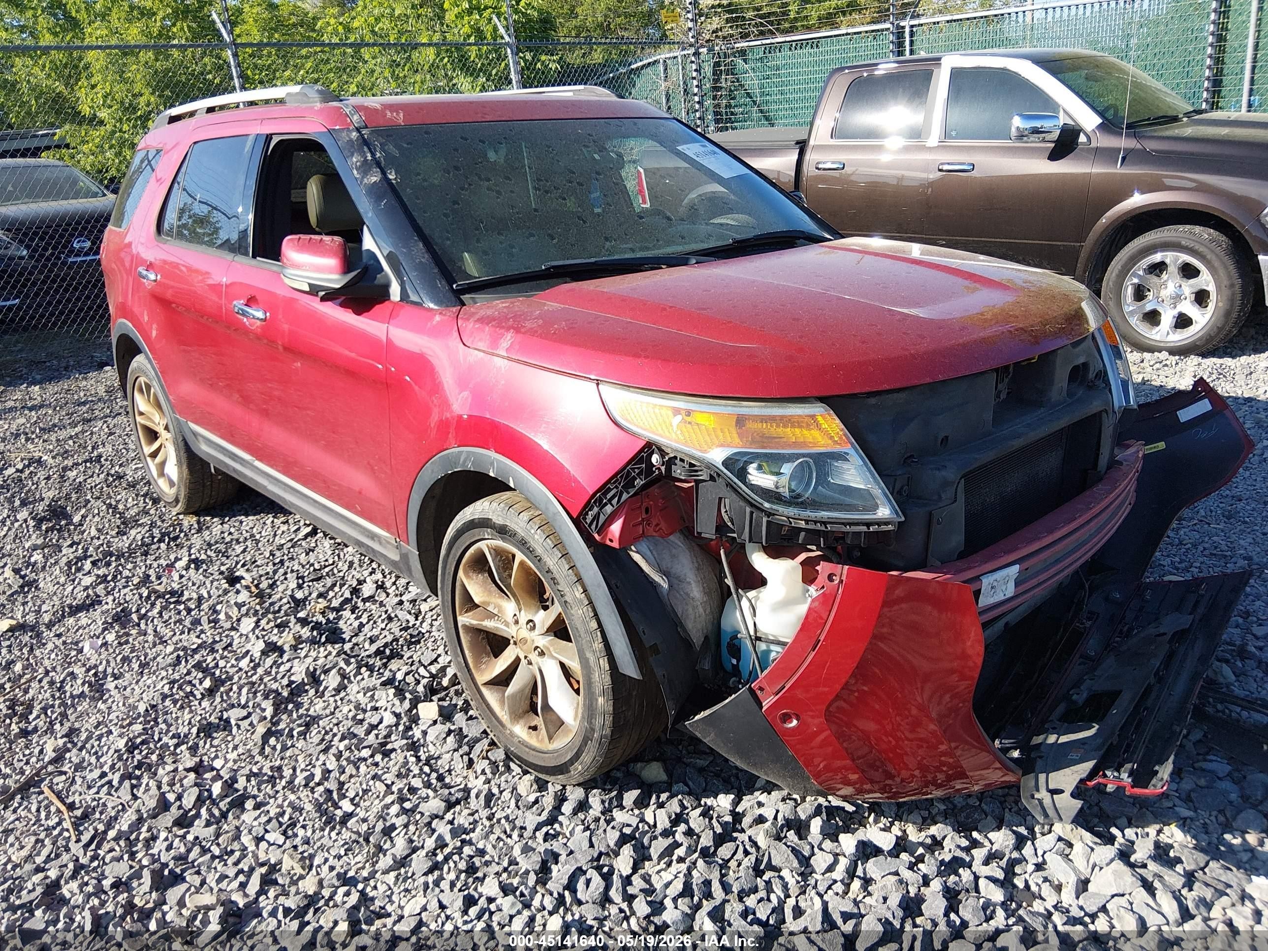 2012 Ford Explorer Limited Red vin: 1FMHK8F8XCGA07151
