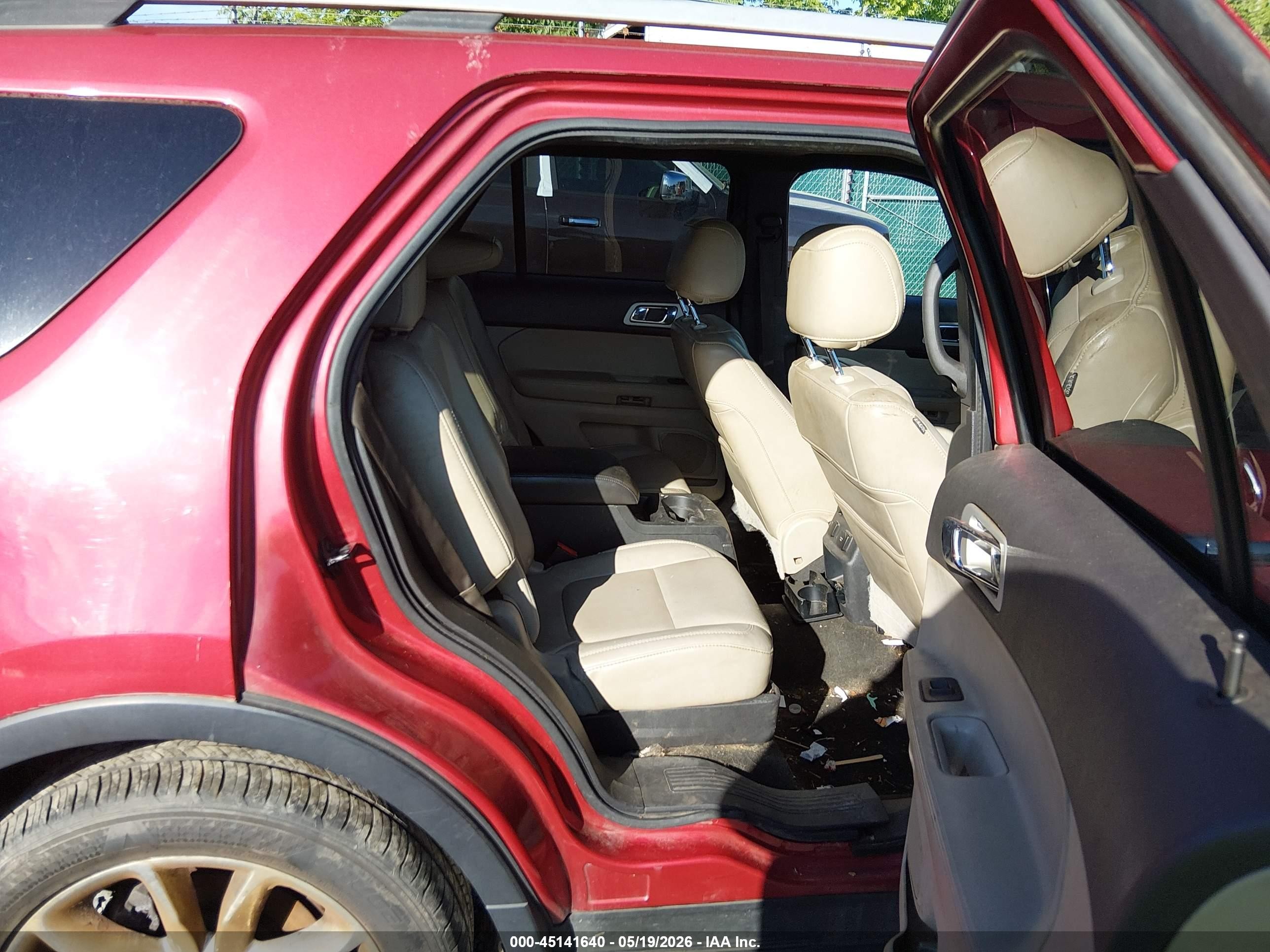 2012 Ford Explorer Limited Red vin: 1FMHK8F8XCGA07151