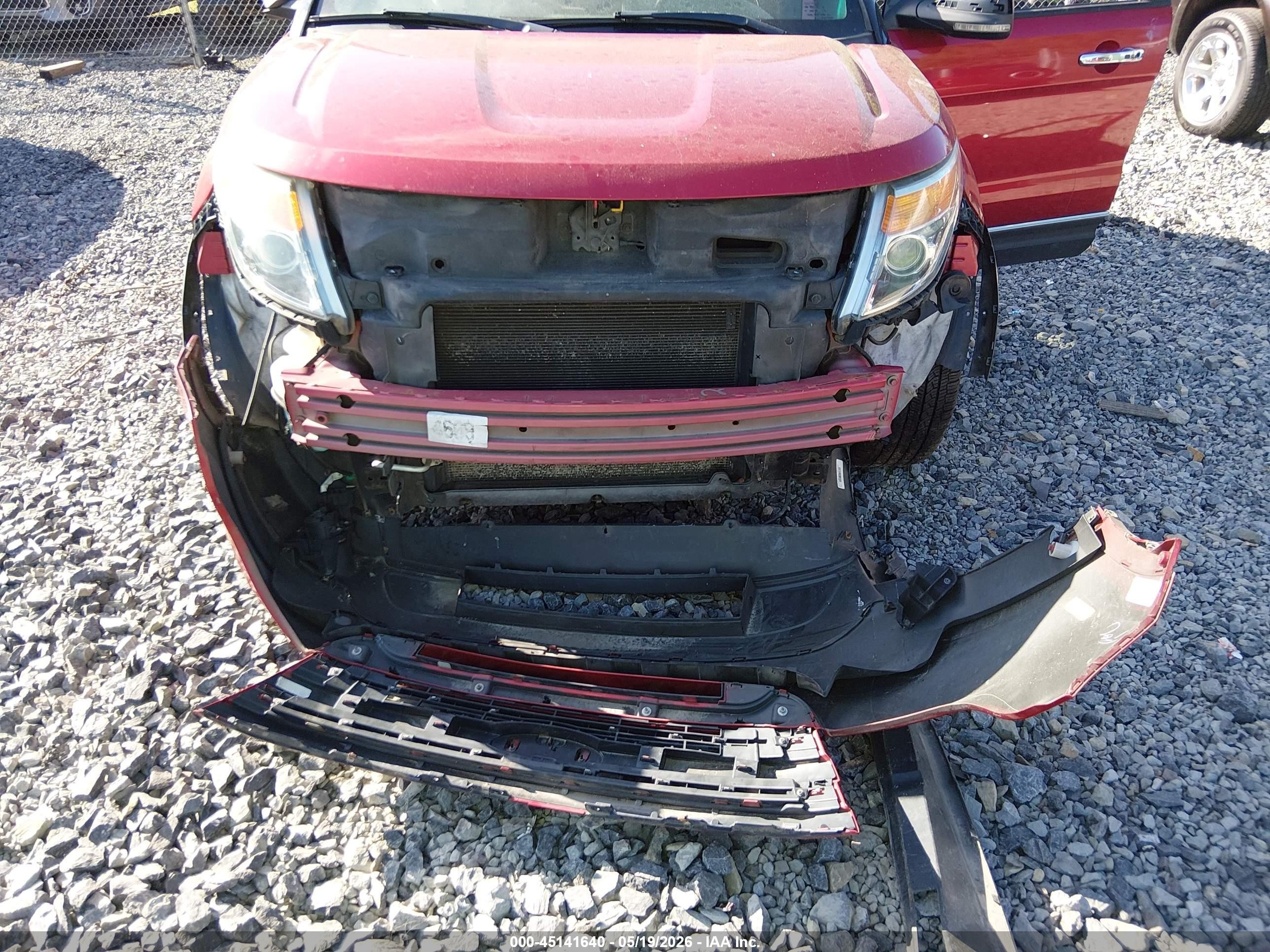 2012 Ford Explorer Limited Red vin: 1FMHK8F8XCGA07151