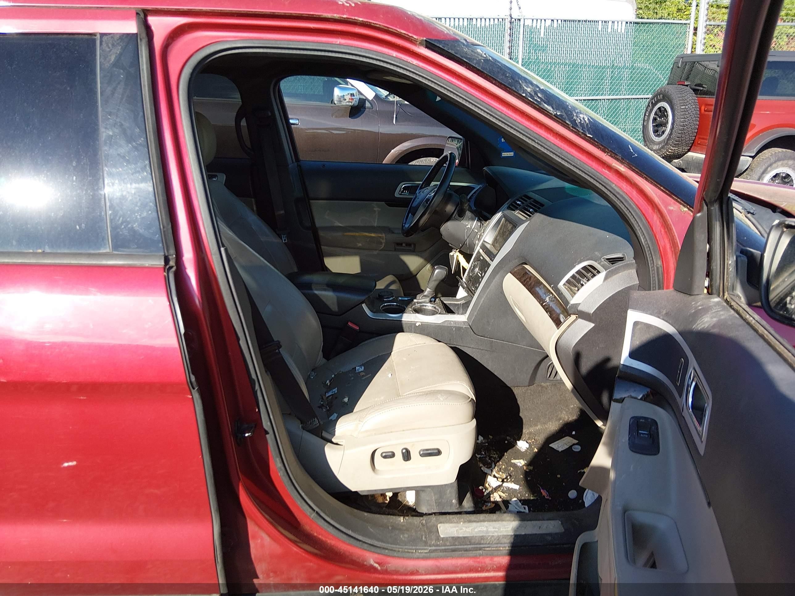 2012 Ford Explorer Limited Red vin: 1FMHK8F8XCGA07151