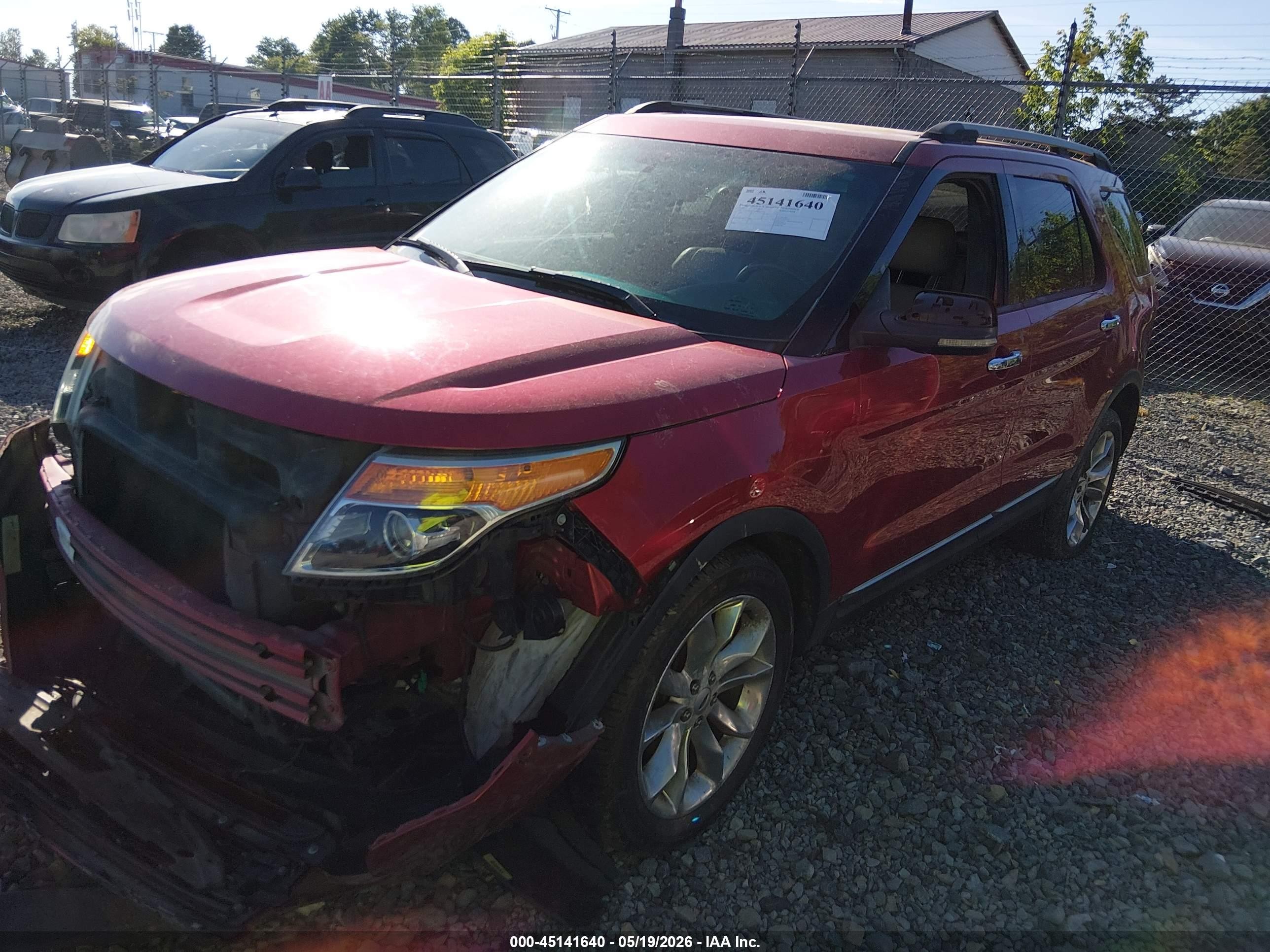 2012 Ford Explorer Limited Red vin: 1FMHK8F8XCGA07151