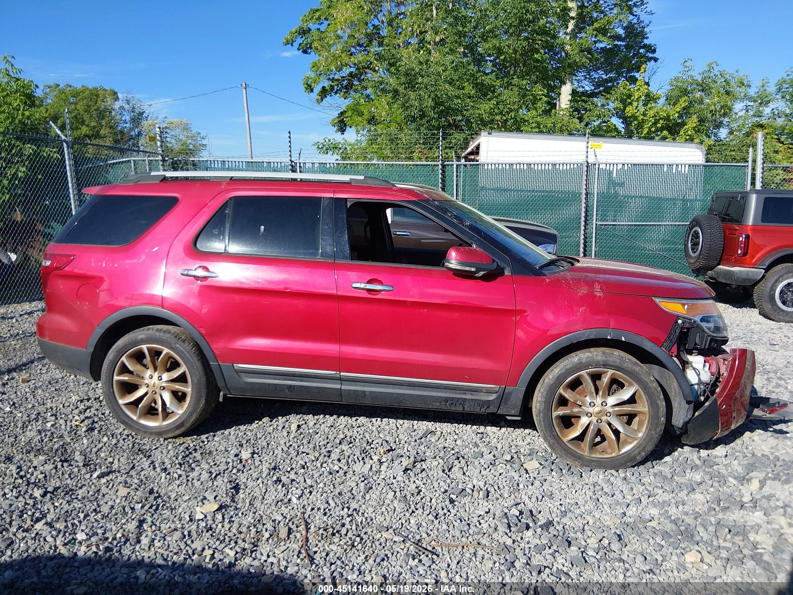 2012 Ford Explorer Limited Red vin: 1FMHK8F8XCGA07151