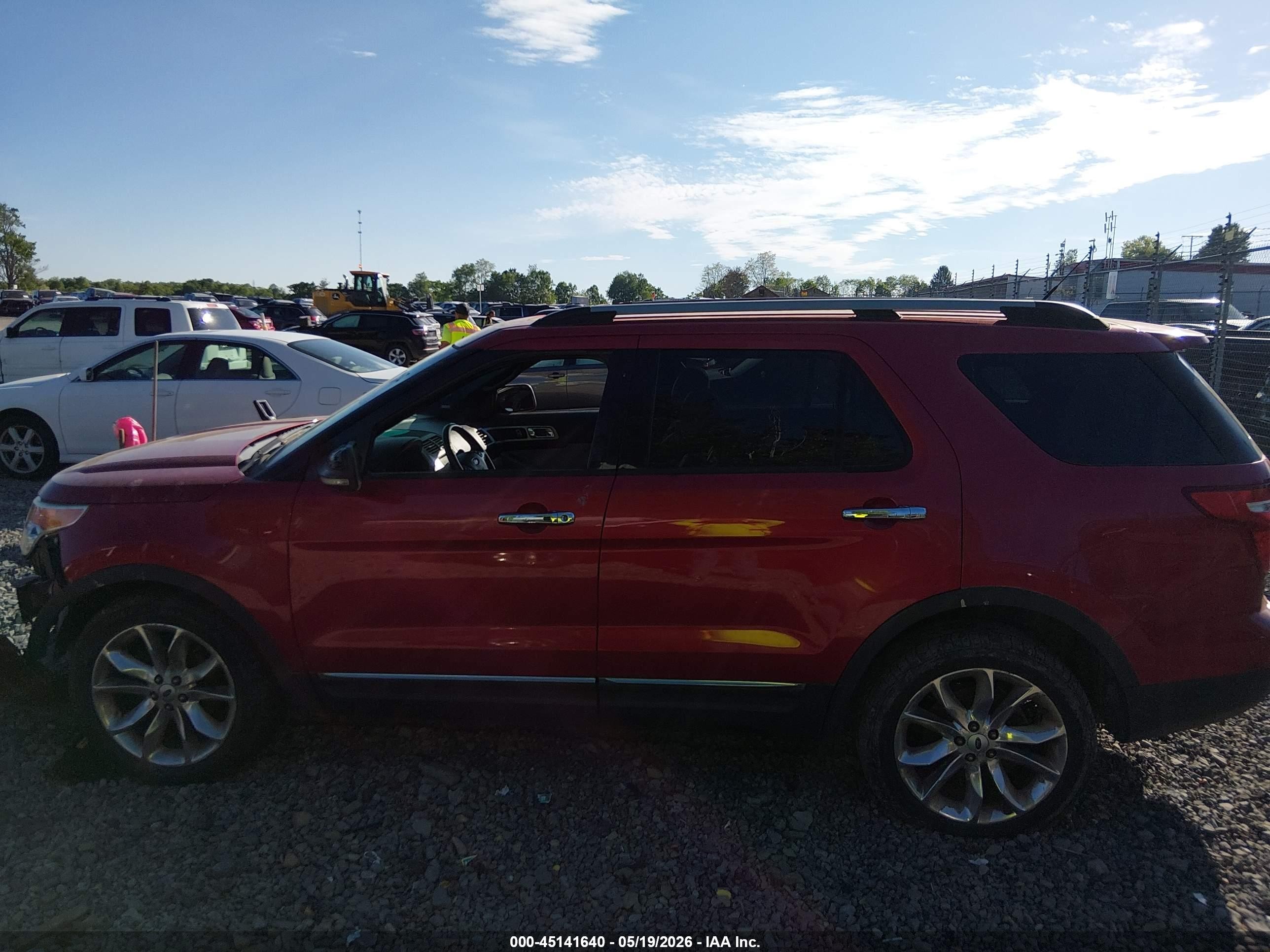 2012 Ford Explorer Limited Red vin: 1FMHK8F8XCGA07151