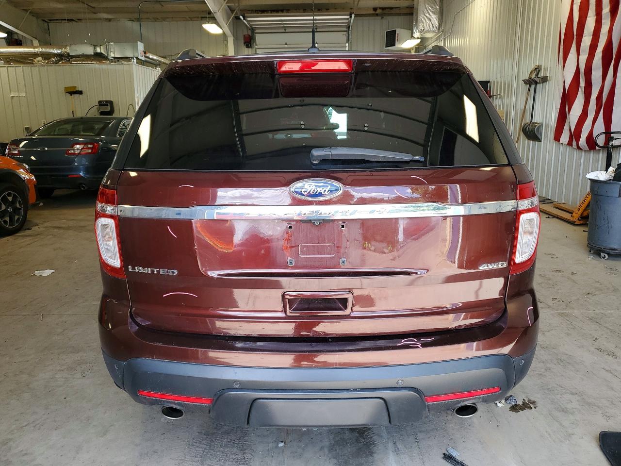 2012 Ford Explorer Limited Burgundy vin: 1FMHK8F8XCGA83873