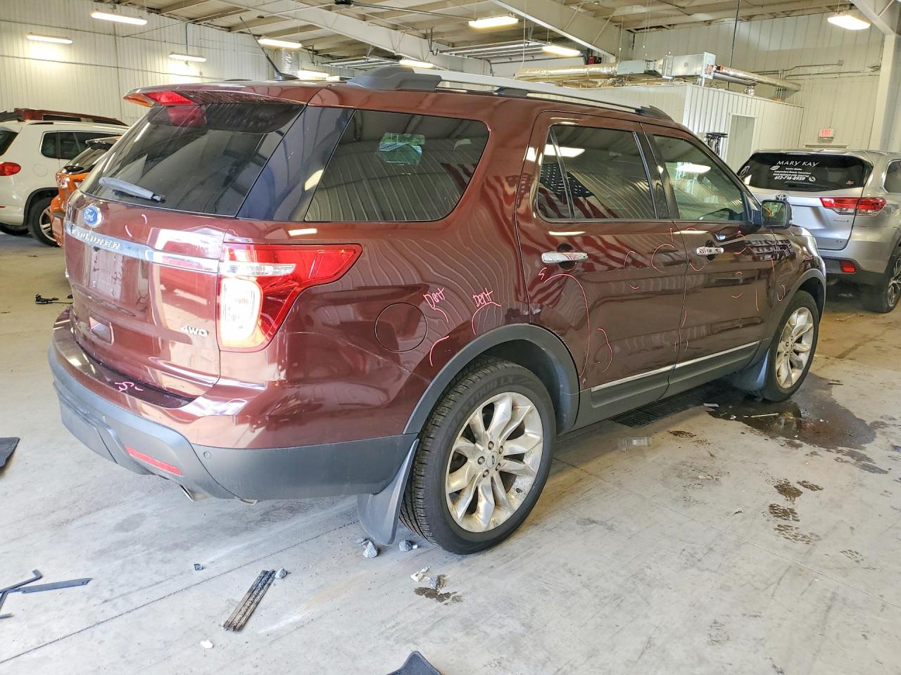 2012 Ford Explorer Limited Burgundy vin: 1FMHK8F8XCGA83873