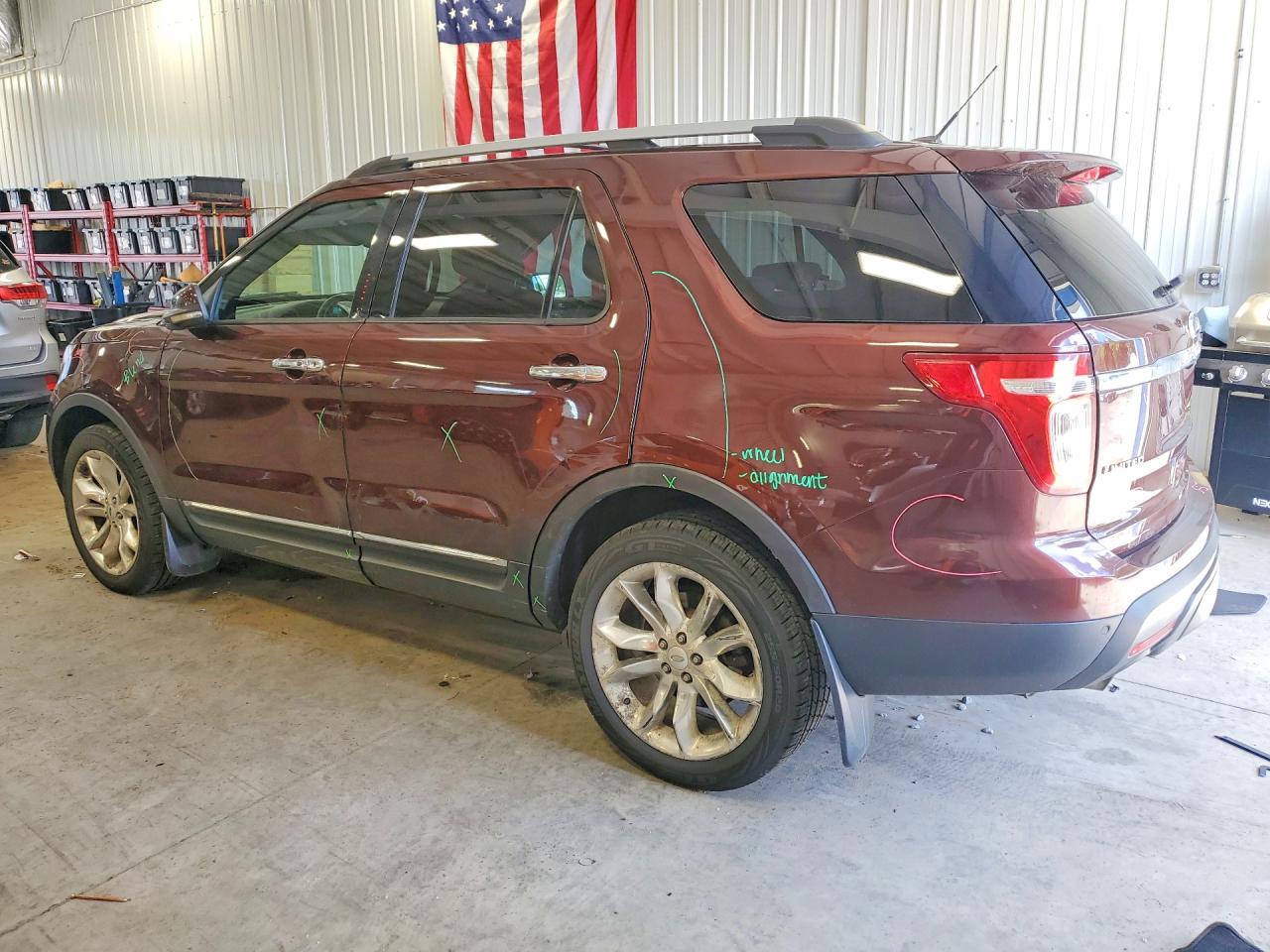 2012 Ford Explorer Limited Burgundy vin: 1FMHK8F8XCGA83873