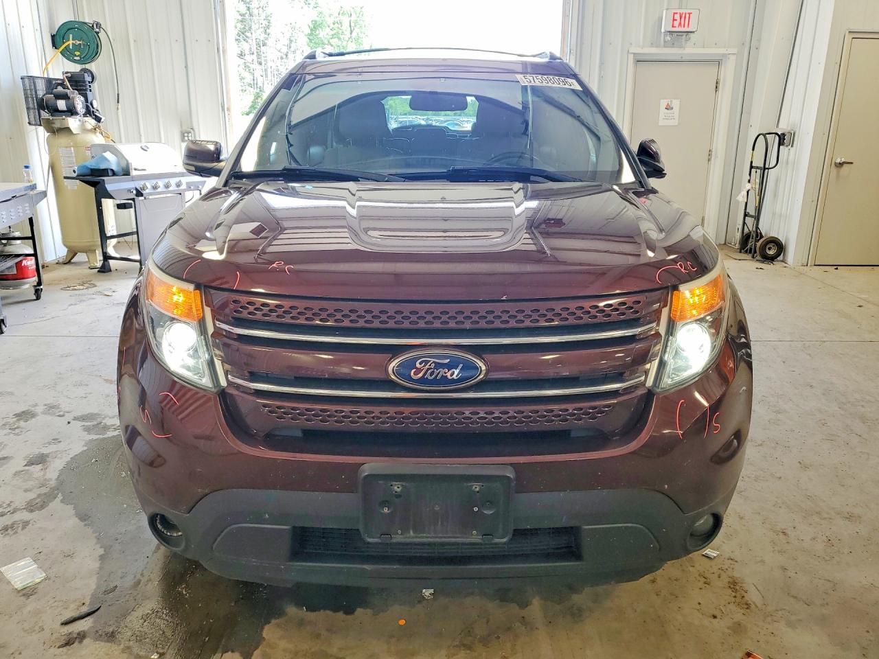 2012 Ford Explorer Limited Burgundy vin: 1FMHK8F8XCGA83873