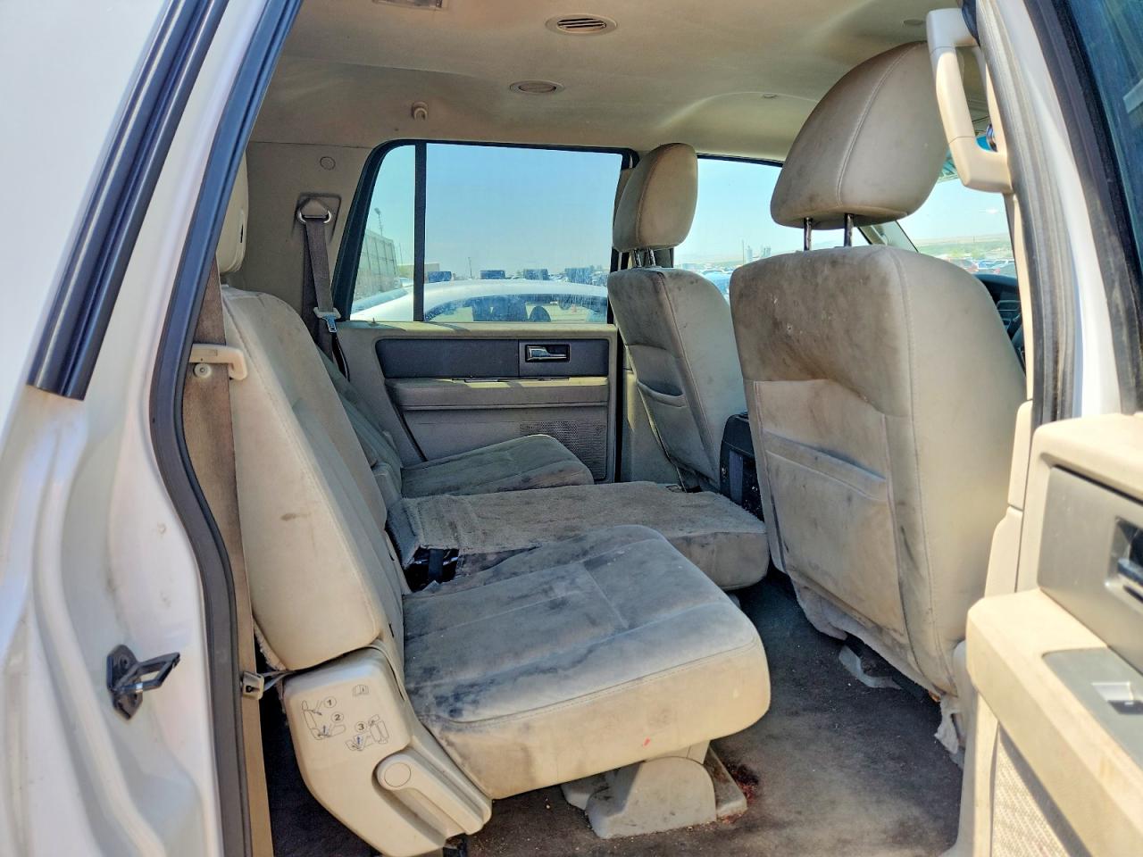 2013 Ford Expedition El Xl White vin: 1FMJK1G57DEF60186