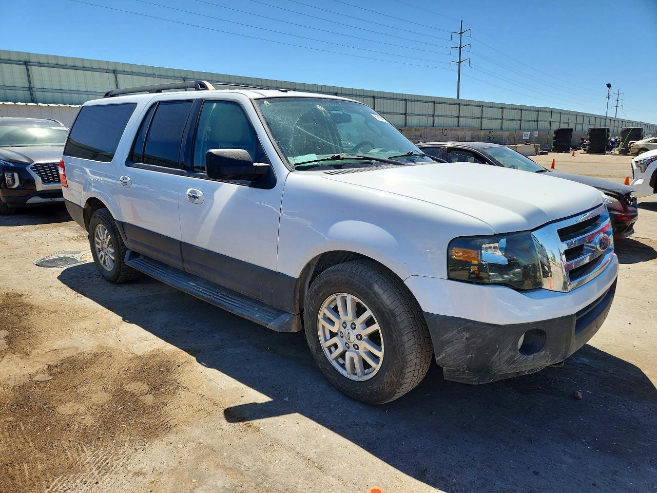 2014 Ford Expedition El Xl White vin: 1FMJK1G57EEF52557