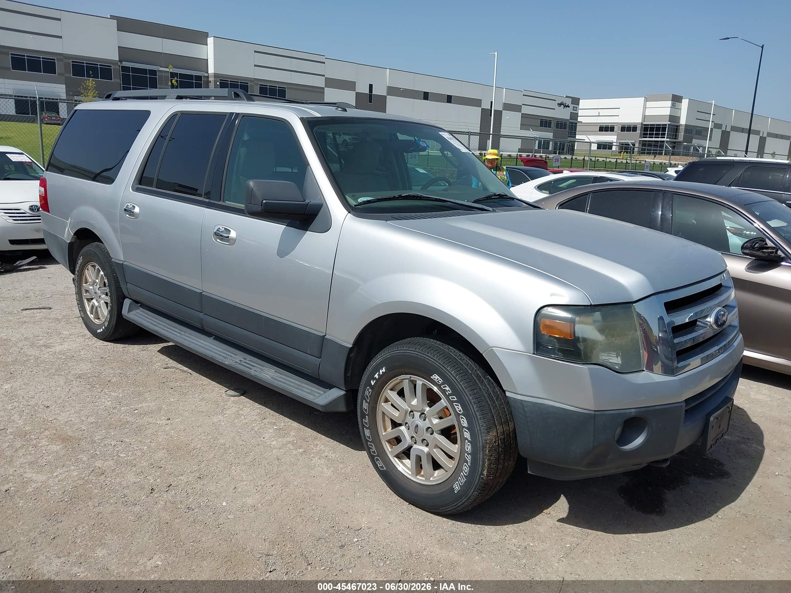 2011 Ford Expedition El Xl Silver vin: 1FMJK1G5XBEF47610
