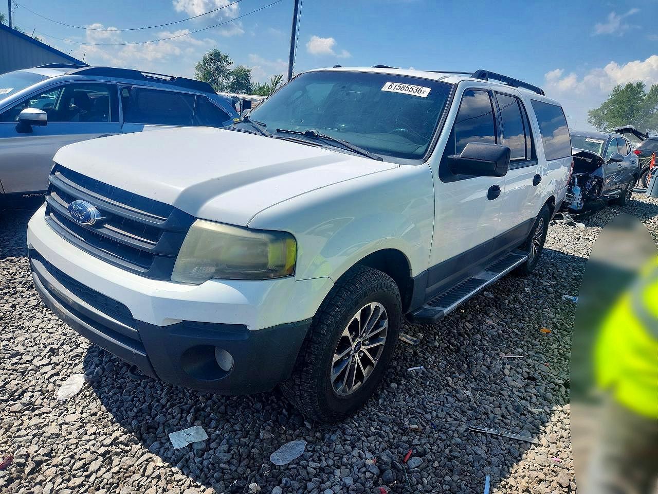2015 Ford Expedition El Xl White vin: 1FMJK1GT6FEF26936