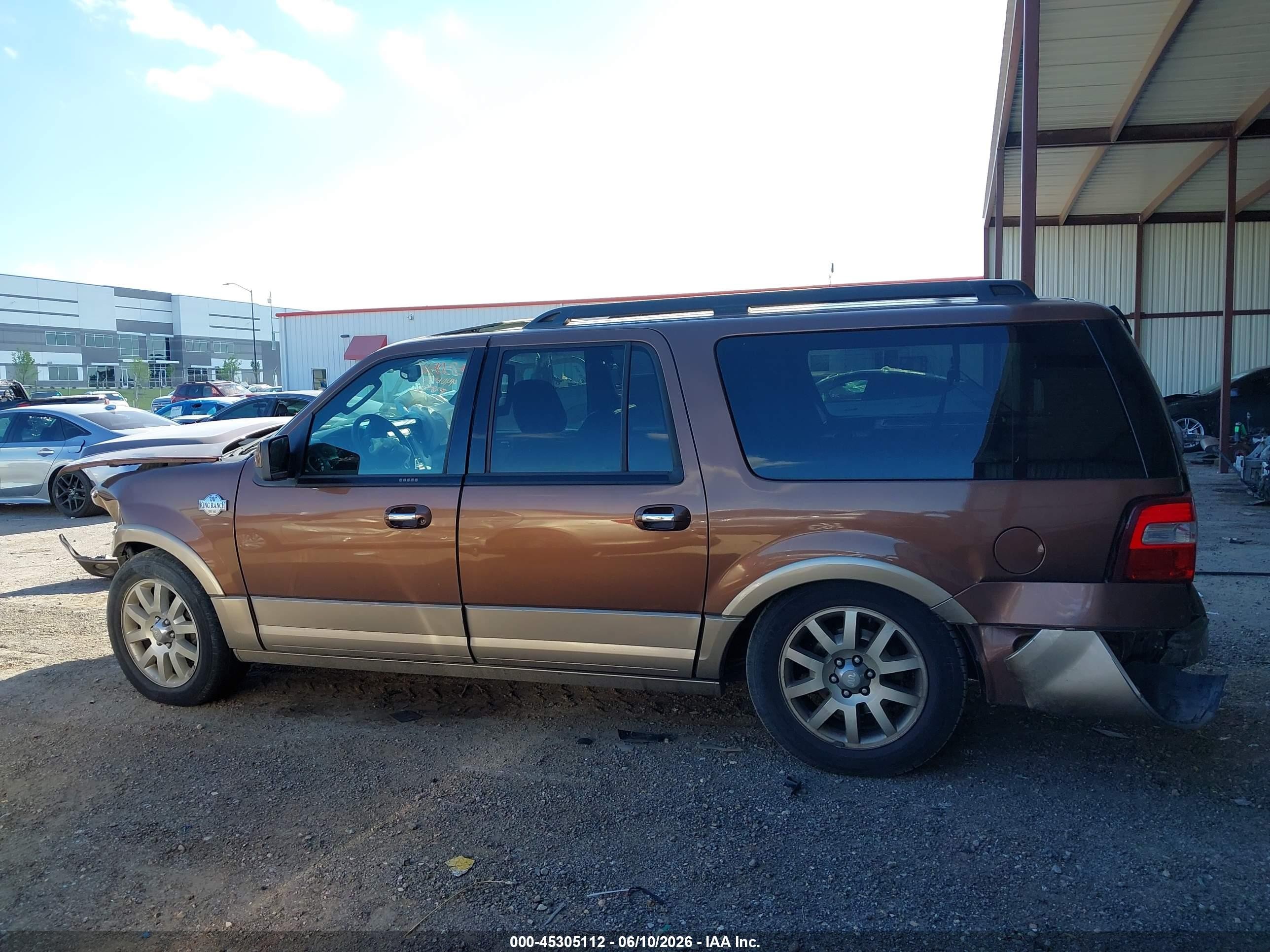 2011 Ford Expedition El King Ranch Brown vin: 1FMJK1H50BEF42558