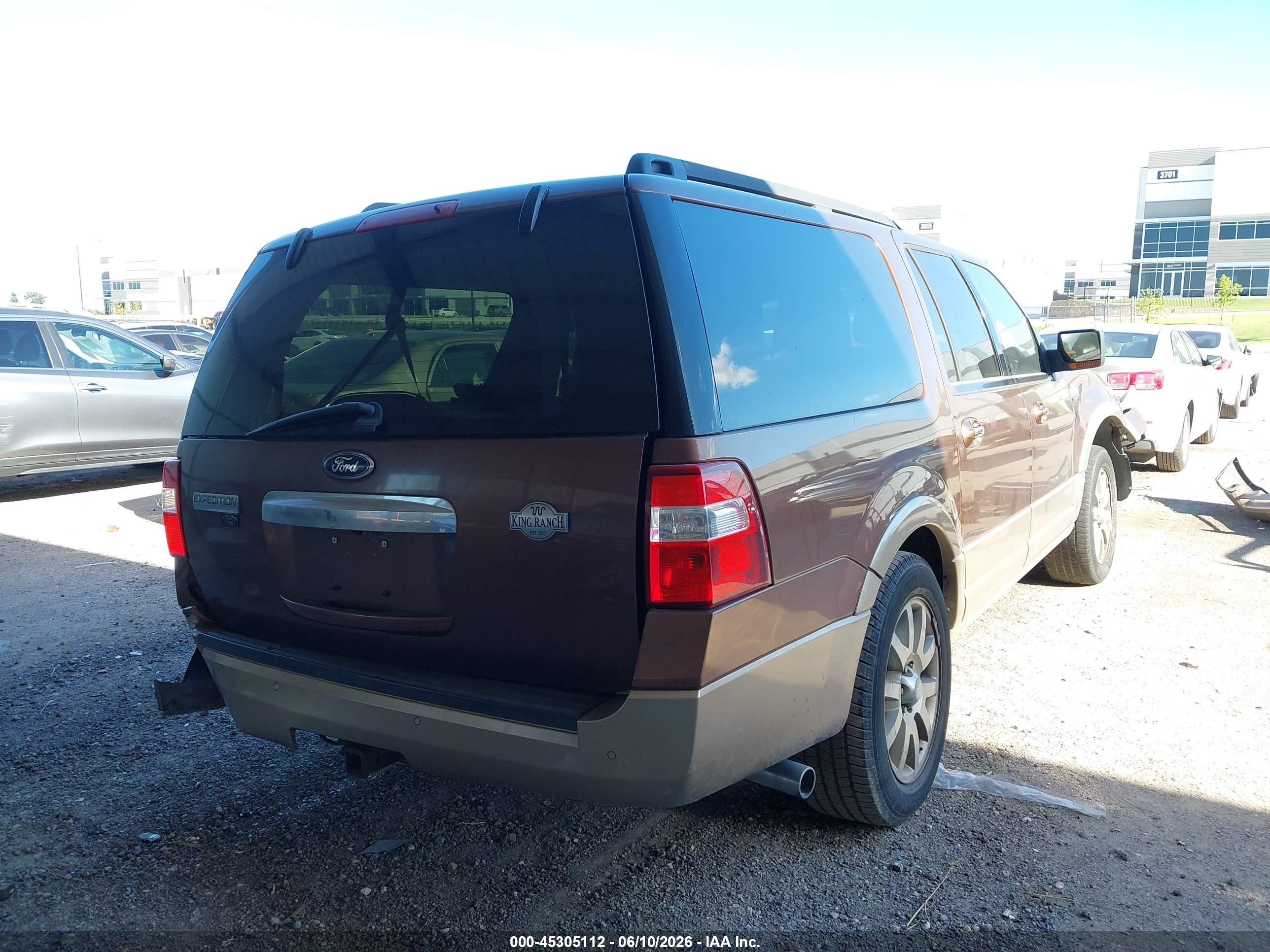 2011 Ford Expedition El King Ranch Brown vin: 1FMJK1H50BEF42558