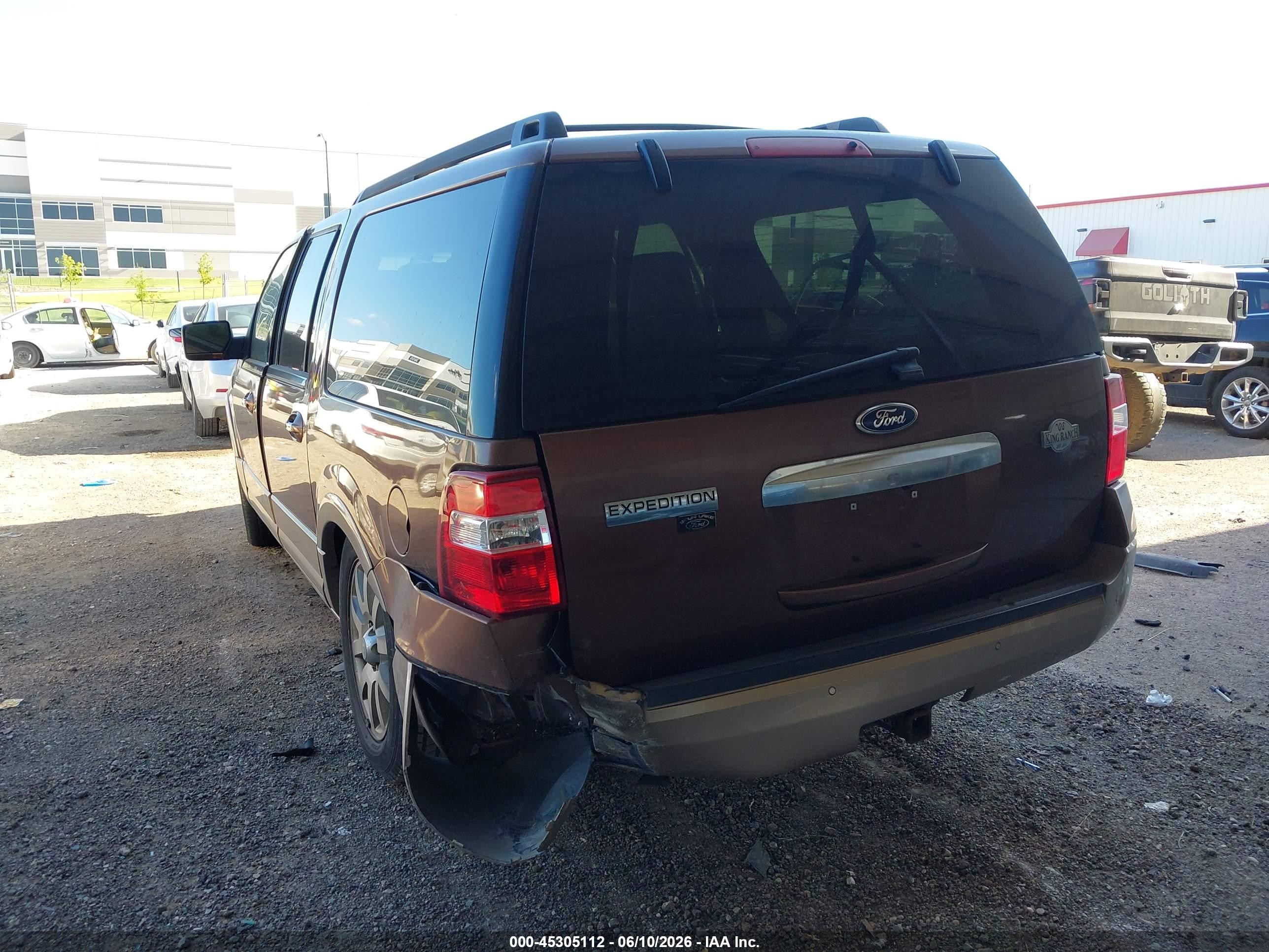 2011 Ford Expedition El King Ranch Brown vin: 1FMJK1H50BEF42558