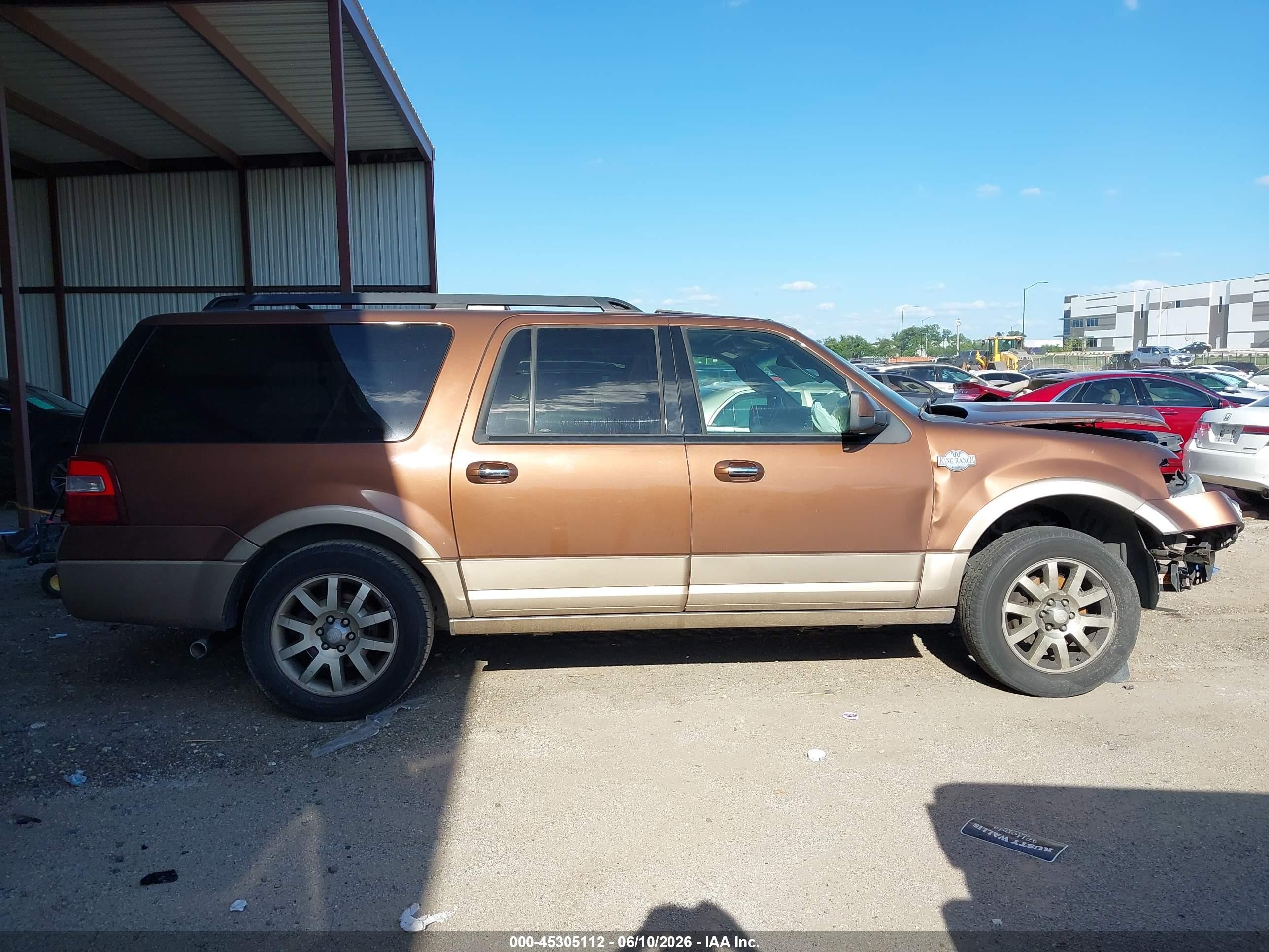2011 Ford Expedition El King Ranch Brown vin: 1FMJK1H50BEF42558