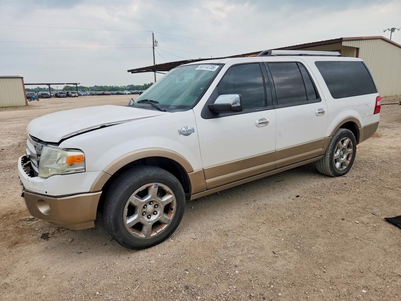 2013 Ford Expedition El Xlt White vin: 1FMJK1H50DEF42689