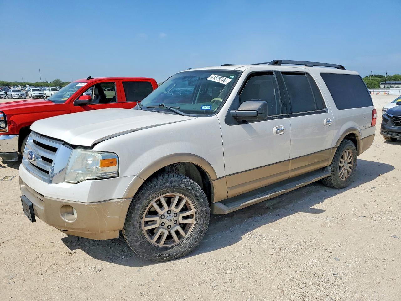 2013 Ford Expedition El Xlt White vin: 1FMJK1H50DEF47598