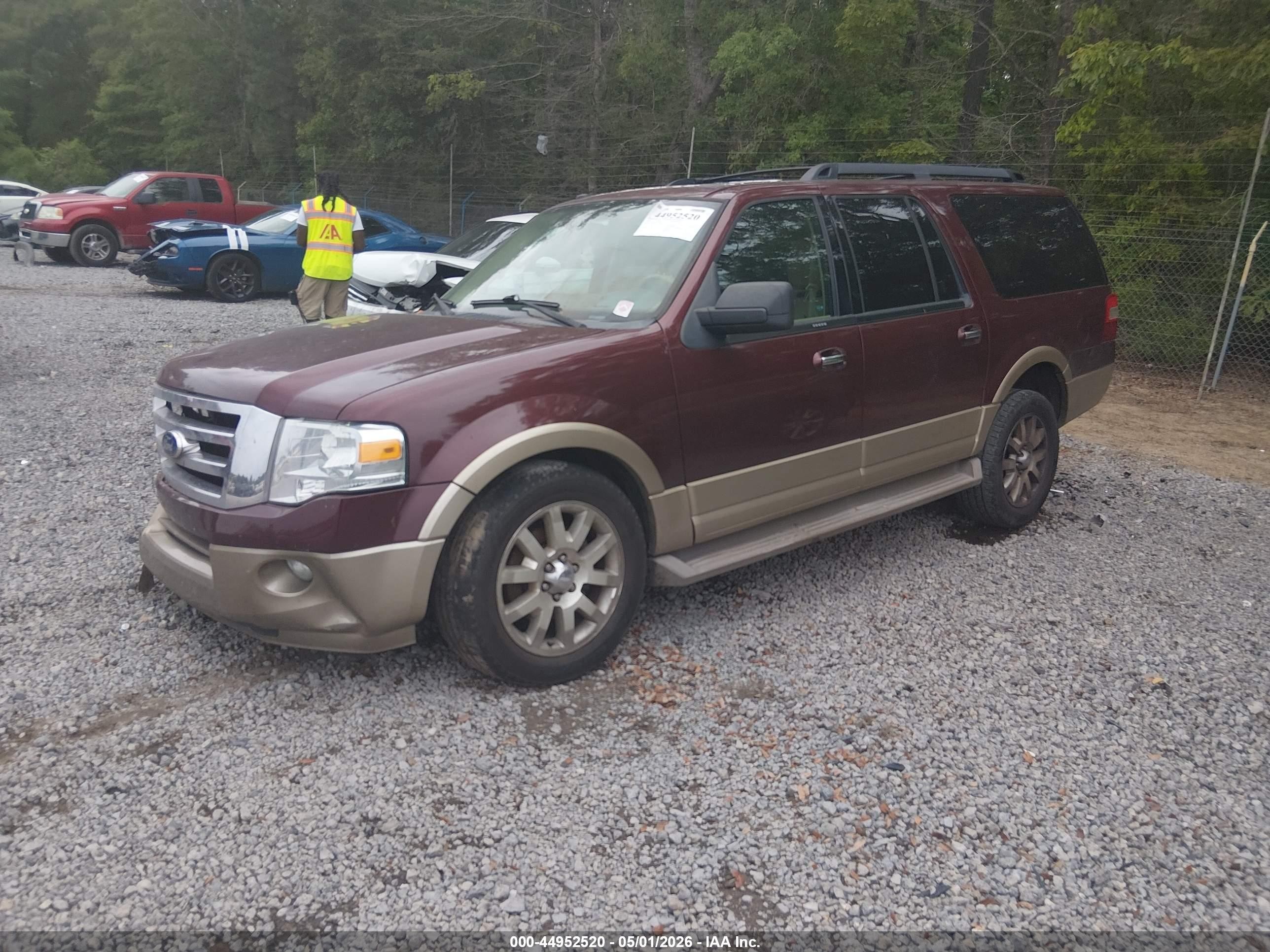 2011 Ford Expedition El Xlt Burgundy vin: 1FMJK1H51BEF34078