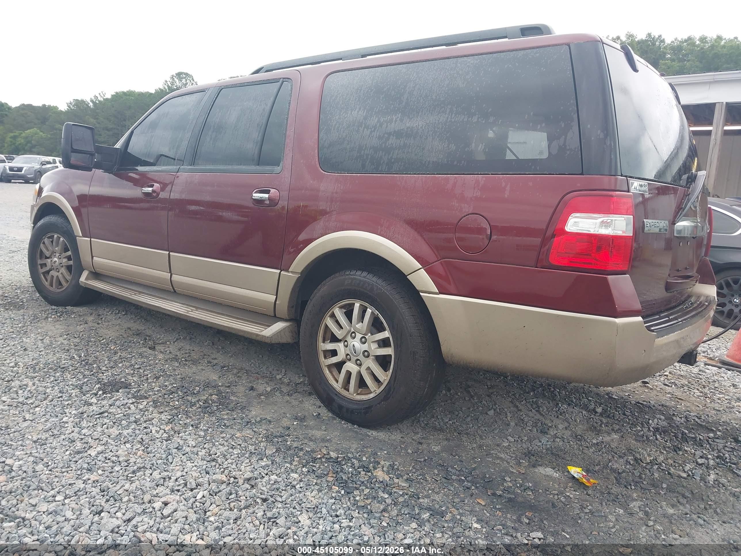 2012 Ford Expedition El Xlt Maroon vin: 1FMJK1H51CEF40318