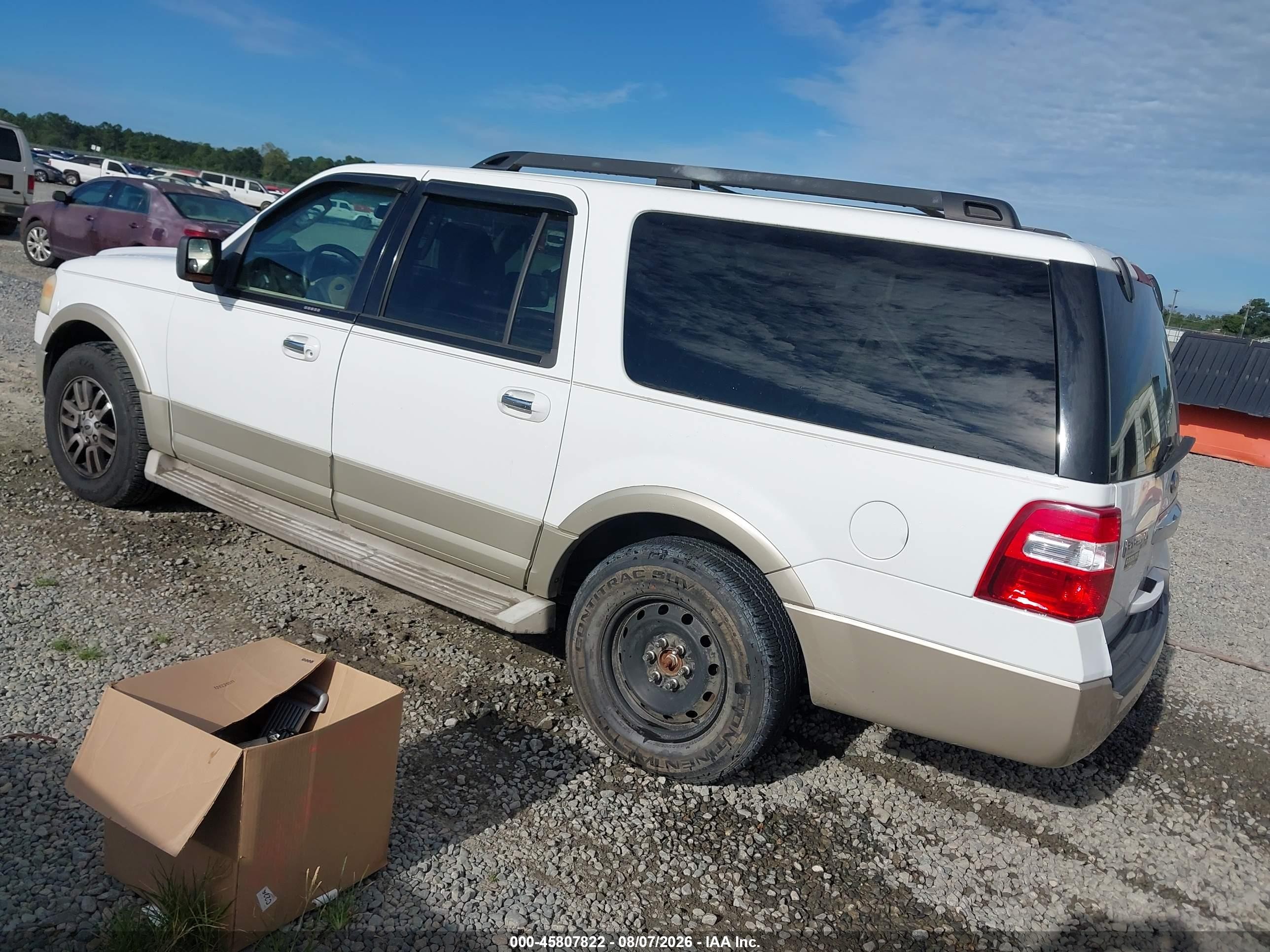 2010 Ford Expedition El Eddie Bauer/king Ranch White vin: 1FMJK1H52AEB55900
