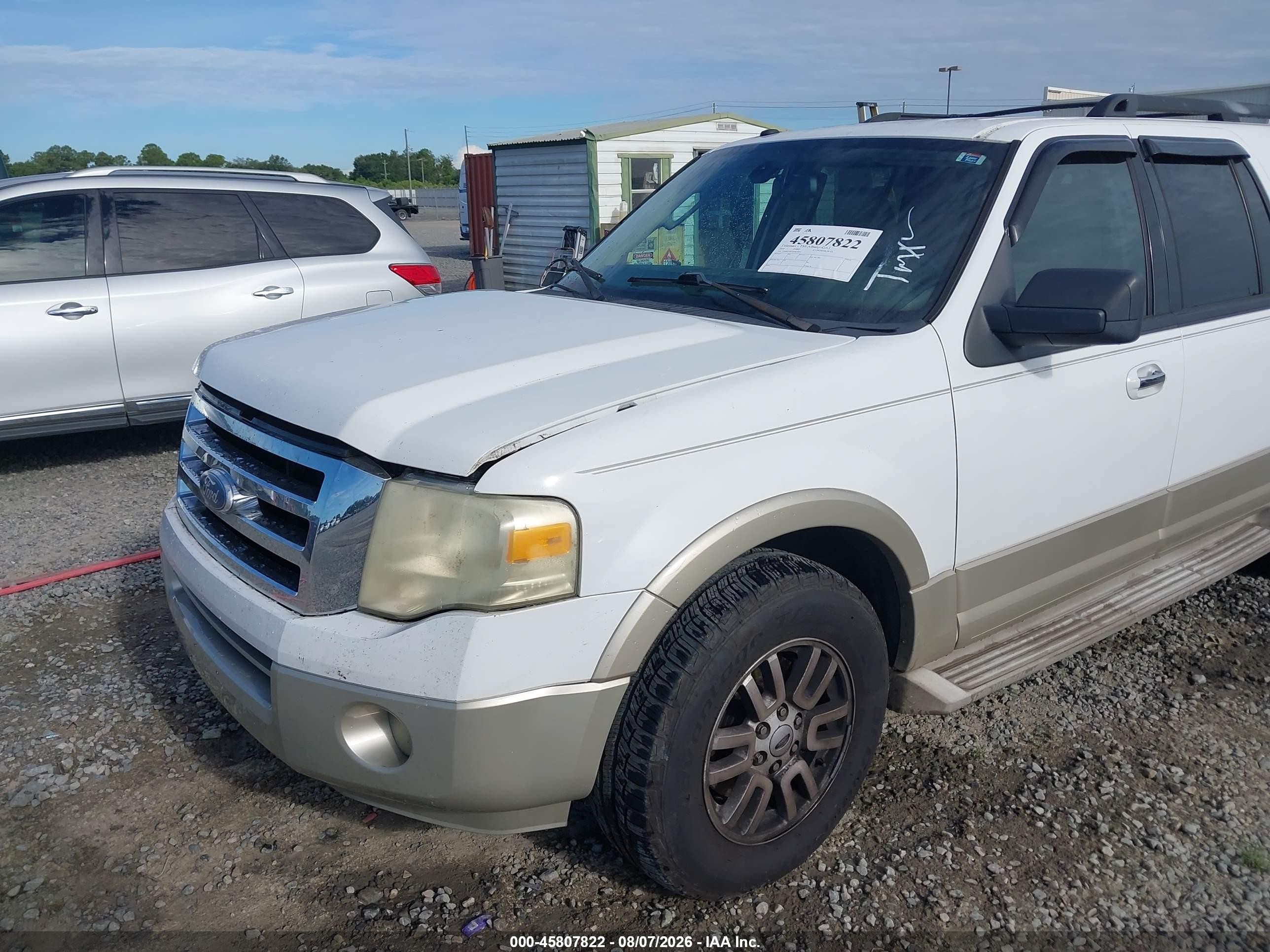 2010 Ford Expedition El Eddie Bauer/king Ranch White vin: 1FMJK1H52AEB55900