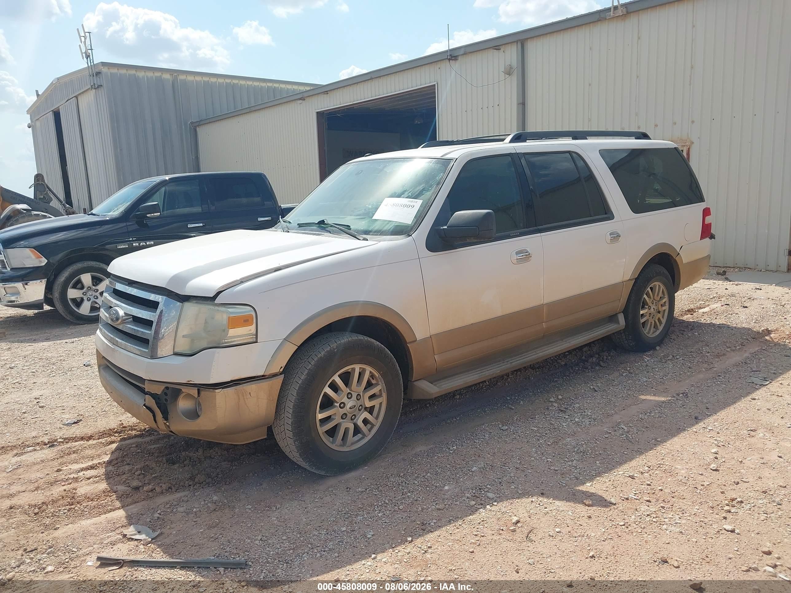 2011 Ford Expedition El Xlt White vin: 1FMJK1H52BEF56137