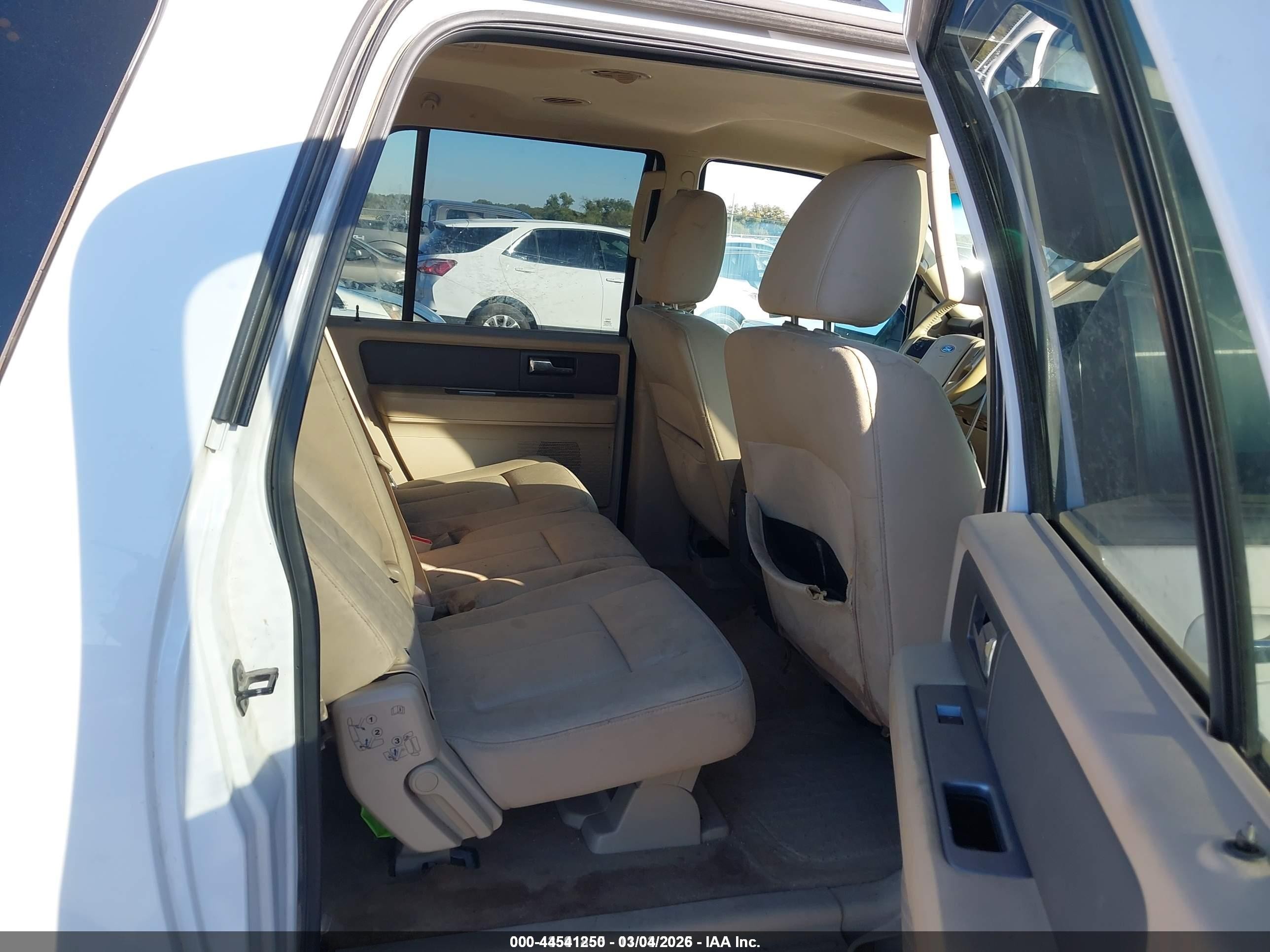 2013 Ford Expedition El Xlt White vin: 1FMJK1H52DEF70090