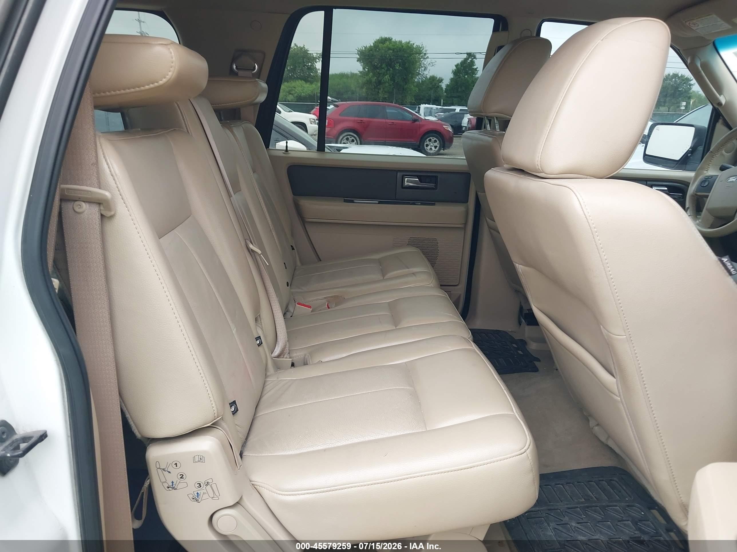 2011 Ford Expedition El Xlt White vin: 1FMJK1H53BEF05536