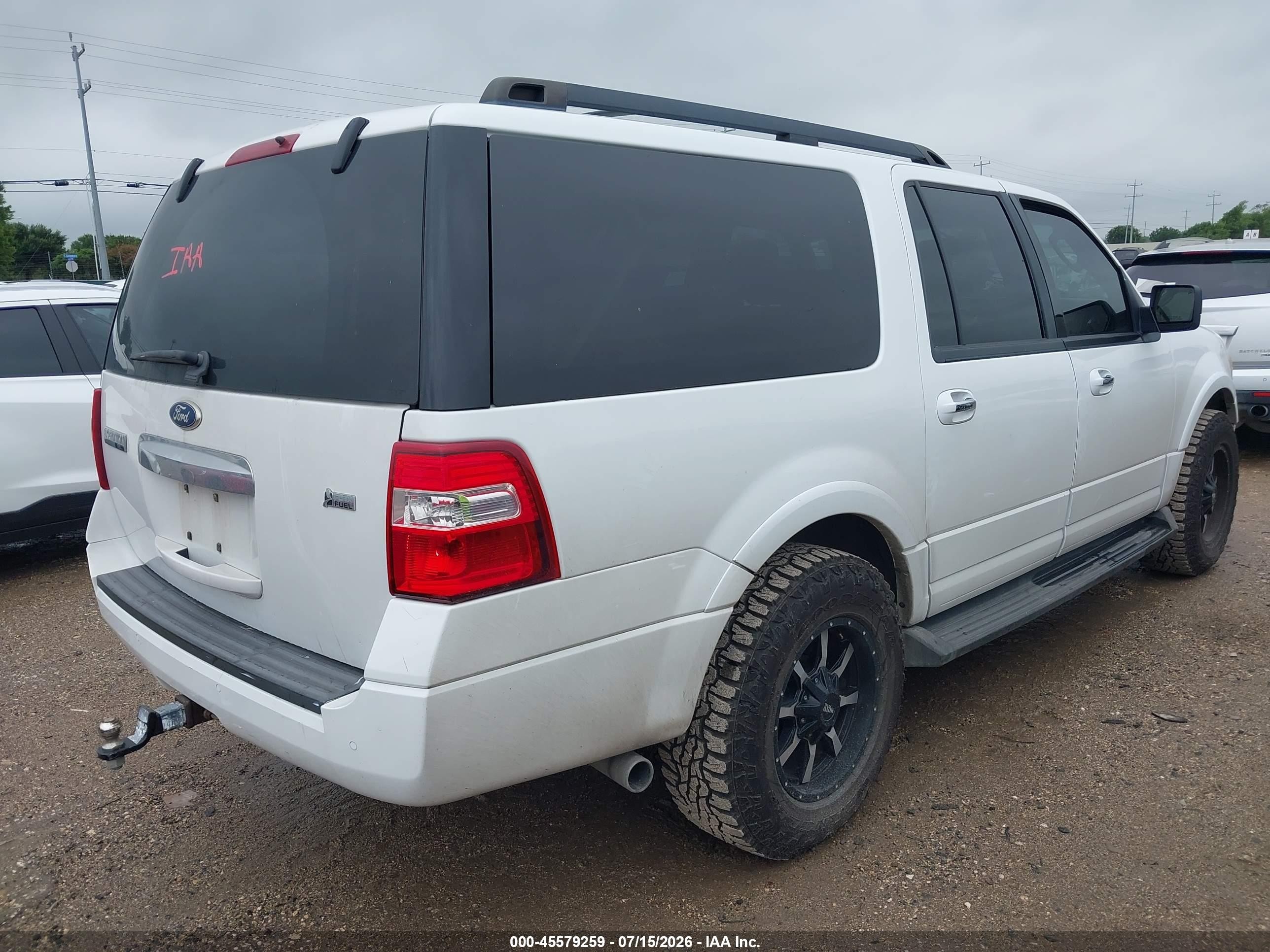 2011 Ford Expedition El Xlt White vin: 1FMJK1H53BEF05536