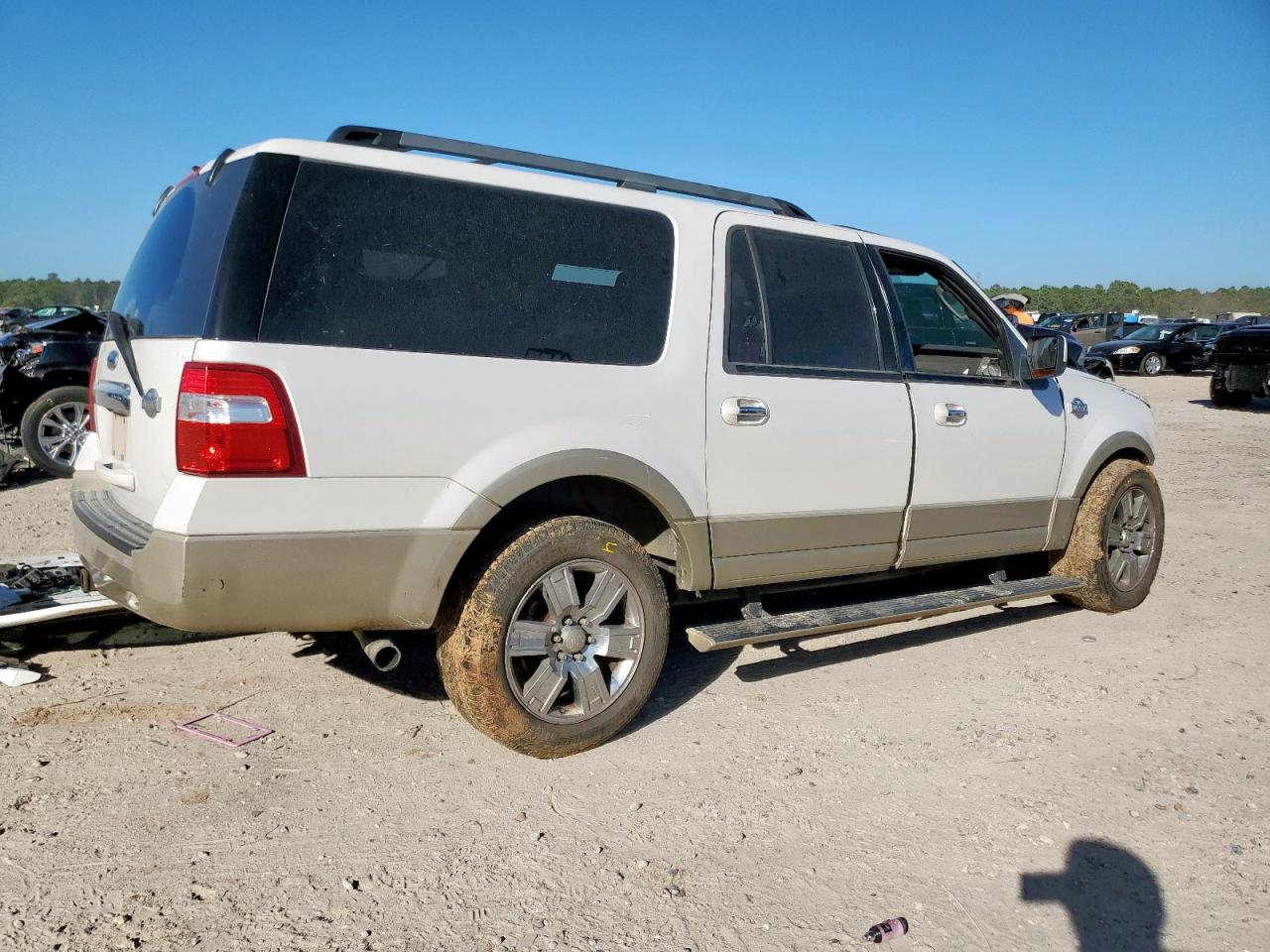 2010 Ford Expedition El Eddie Bauer White vin: 1FMJK1H55AEB49105