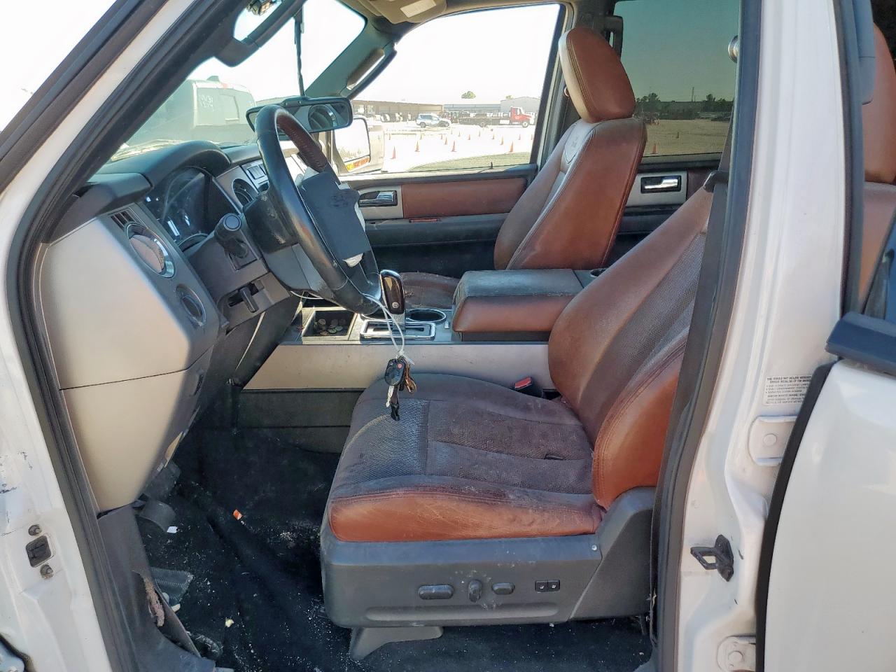 2010 Ford Expedition El Eddie Bauer White vin: 1FMJK1H55AEB49105