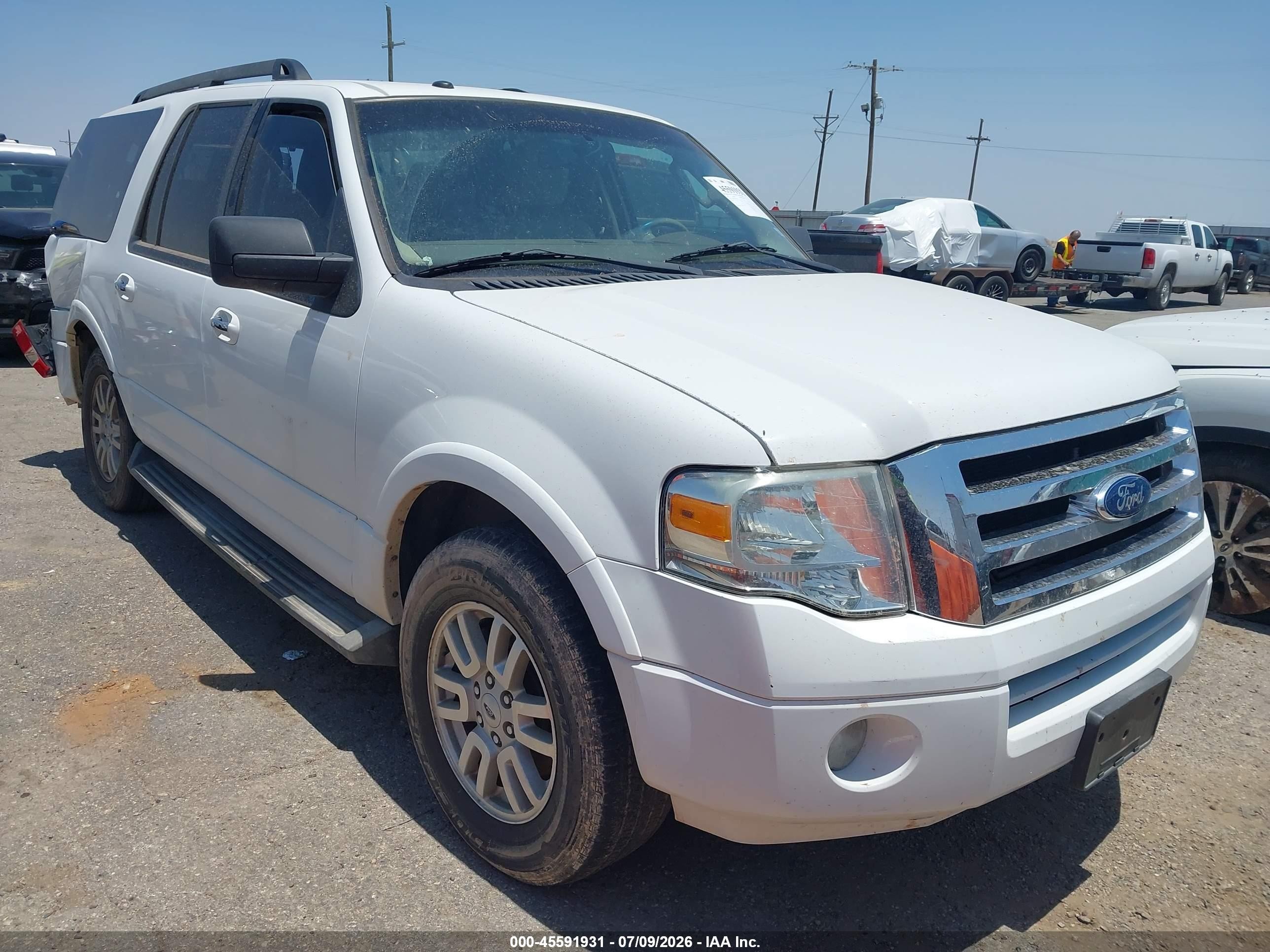 2012 Ford Expedition El Xlt White vin: 1FMJK1H55CEF07614