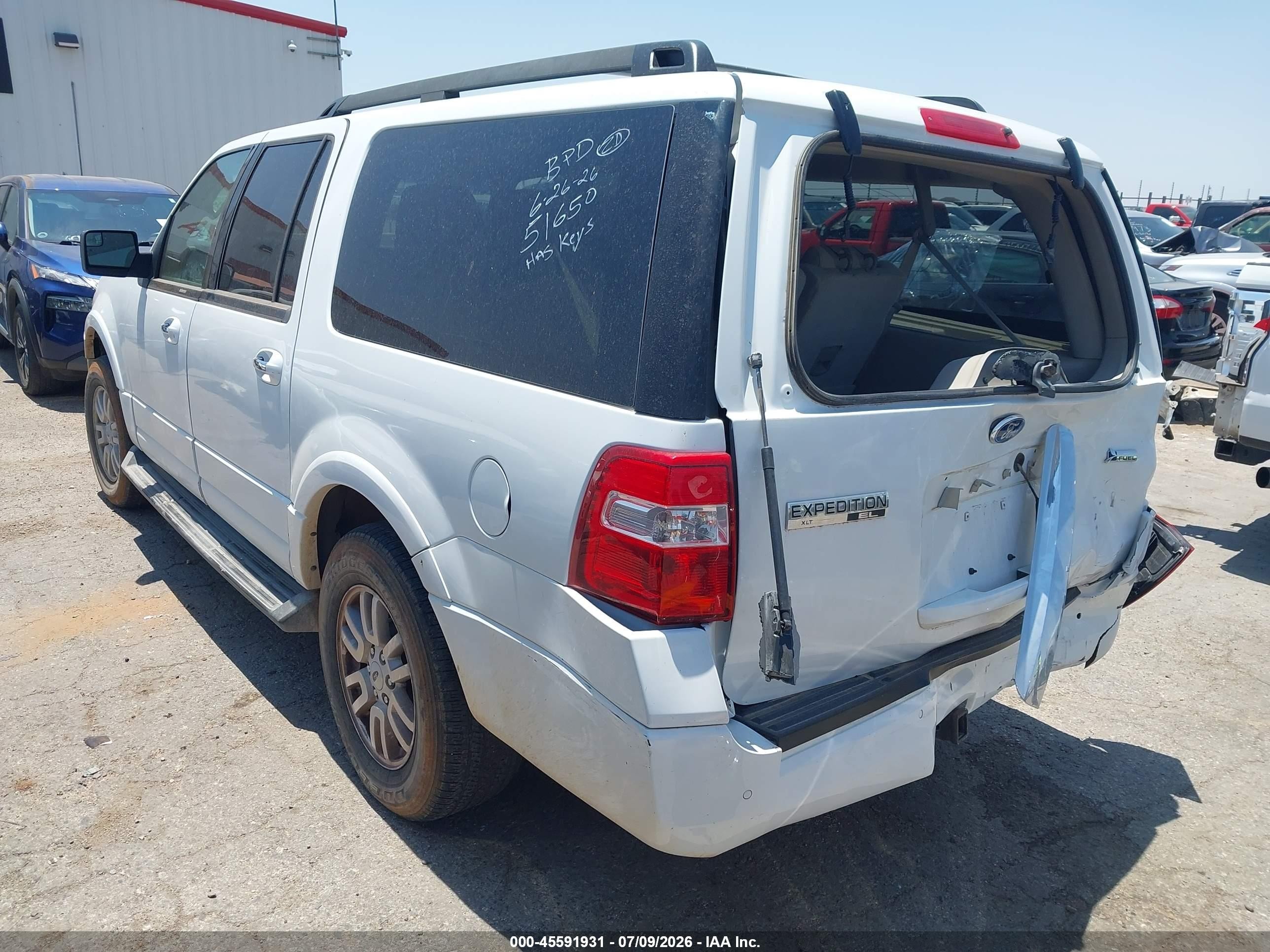2012 Ford Expedition El Xlt Белый vin: 1FMJK1H55CEF07614