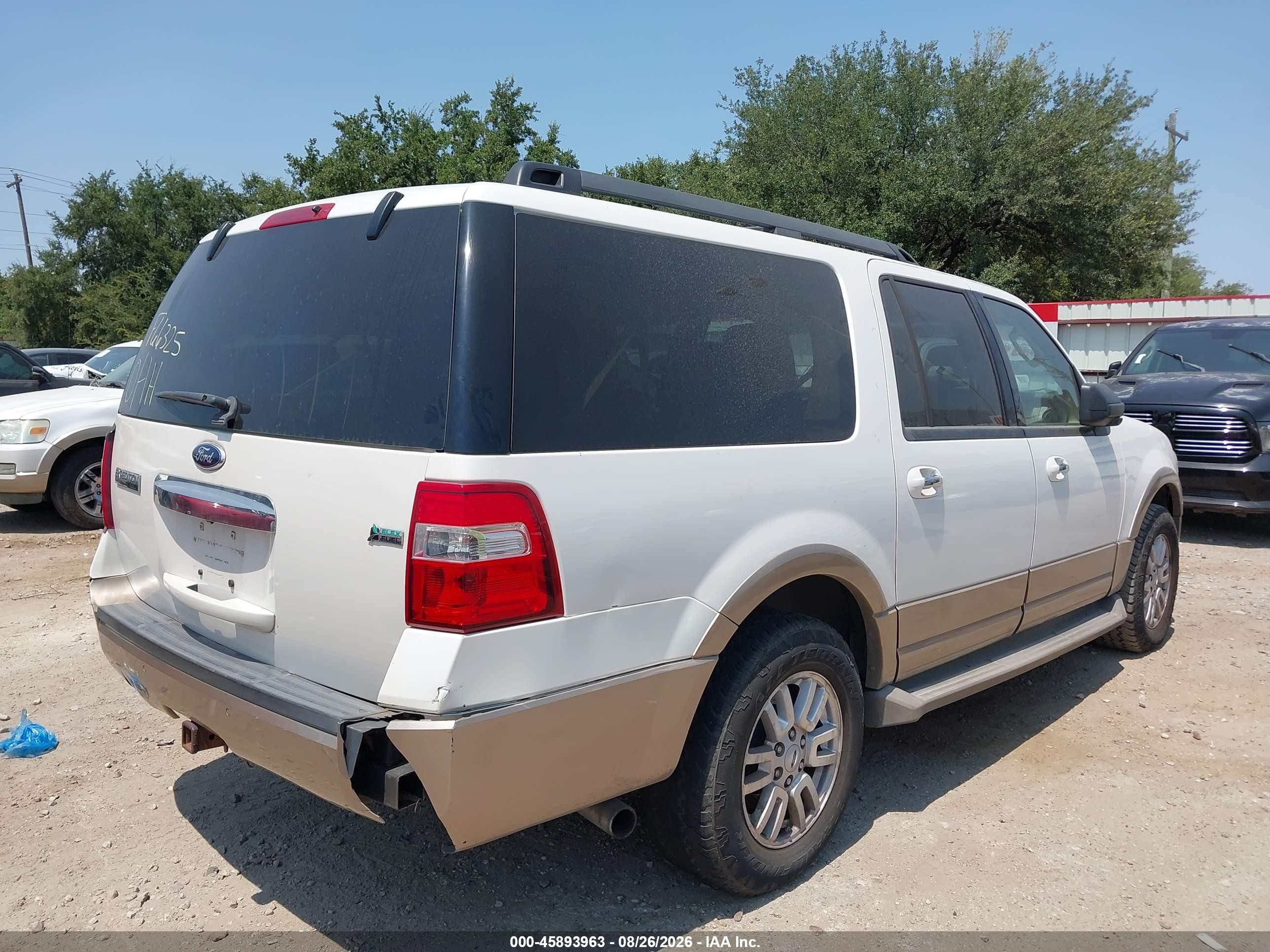 2013 Ford Expedition El Xlt White vin: 1FMJK1H55DEF66325