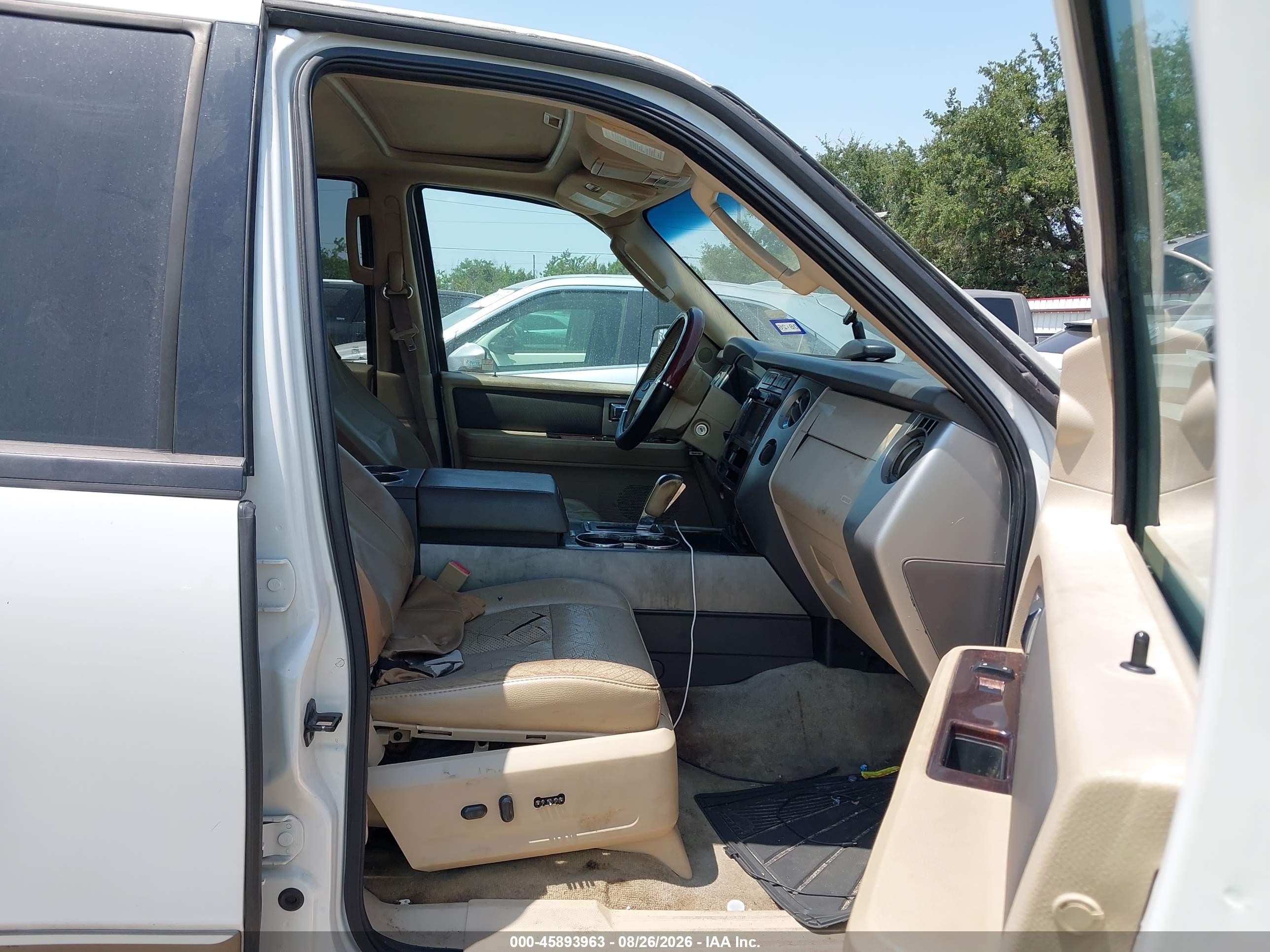2013 Ford Expedition El Xlt White vin: 1FMJK1H55DEF66325